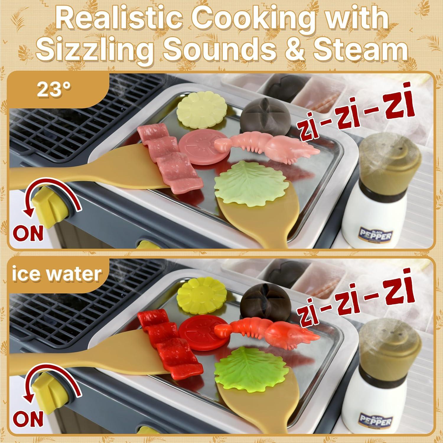 Juego de Cocina Interactivo Grill Shop 83PCS para Niños