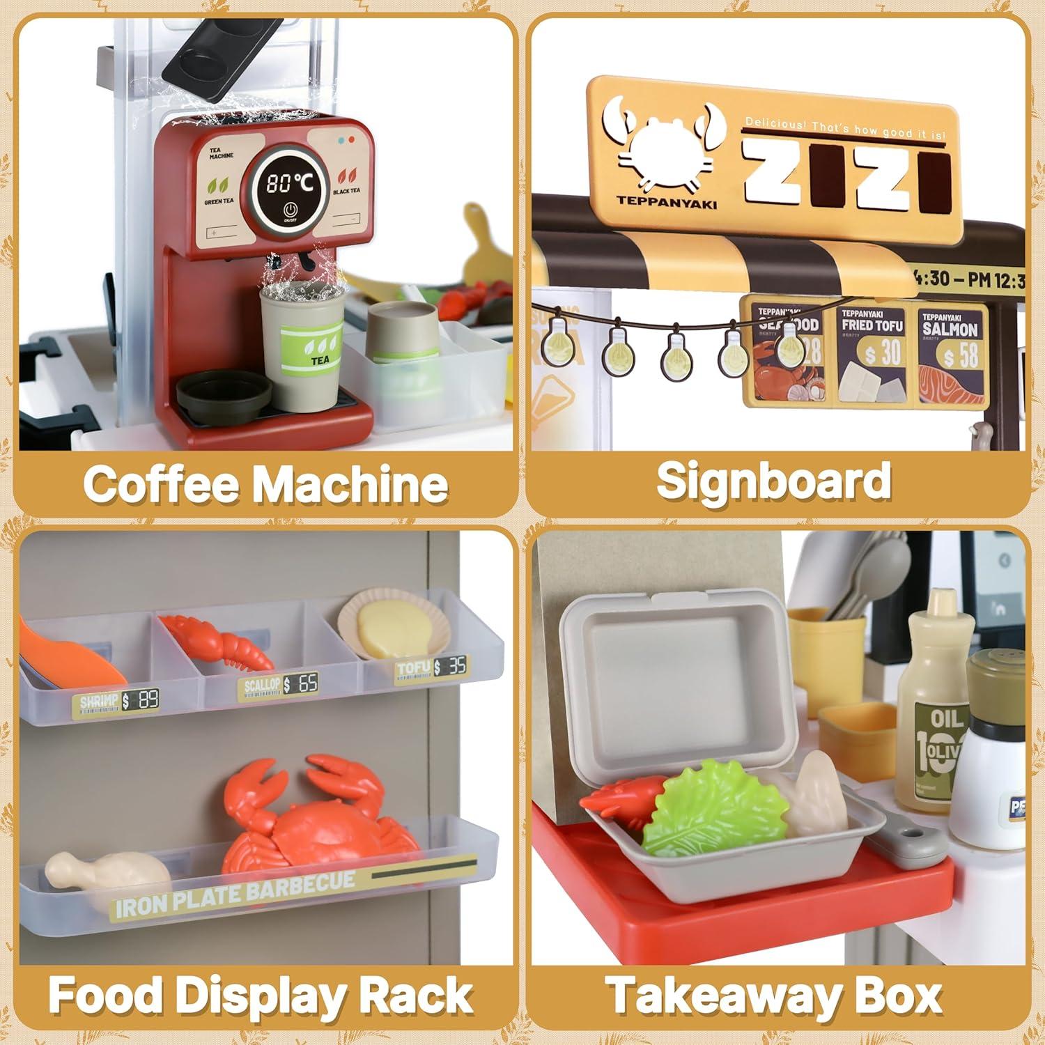 Juego de Cocina Interactivo Grill Shop 83PCS para Niños