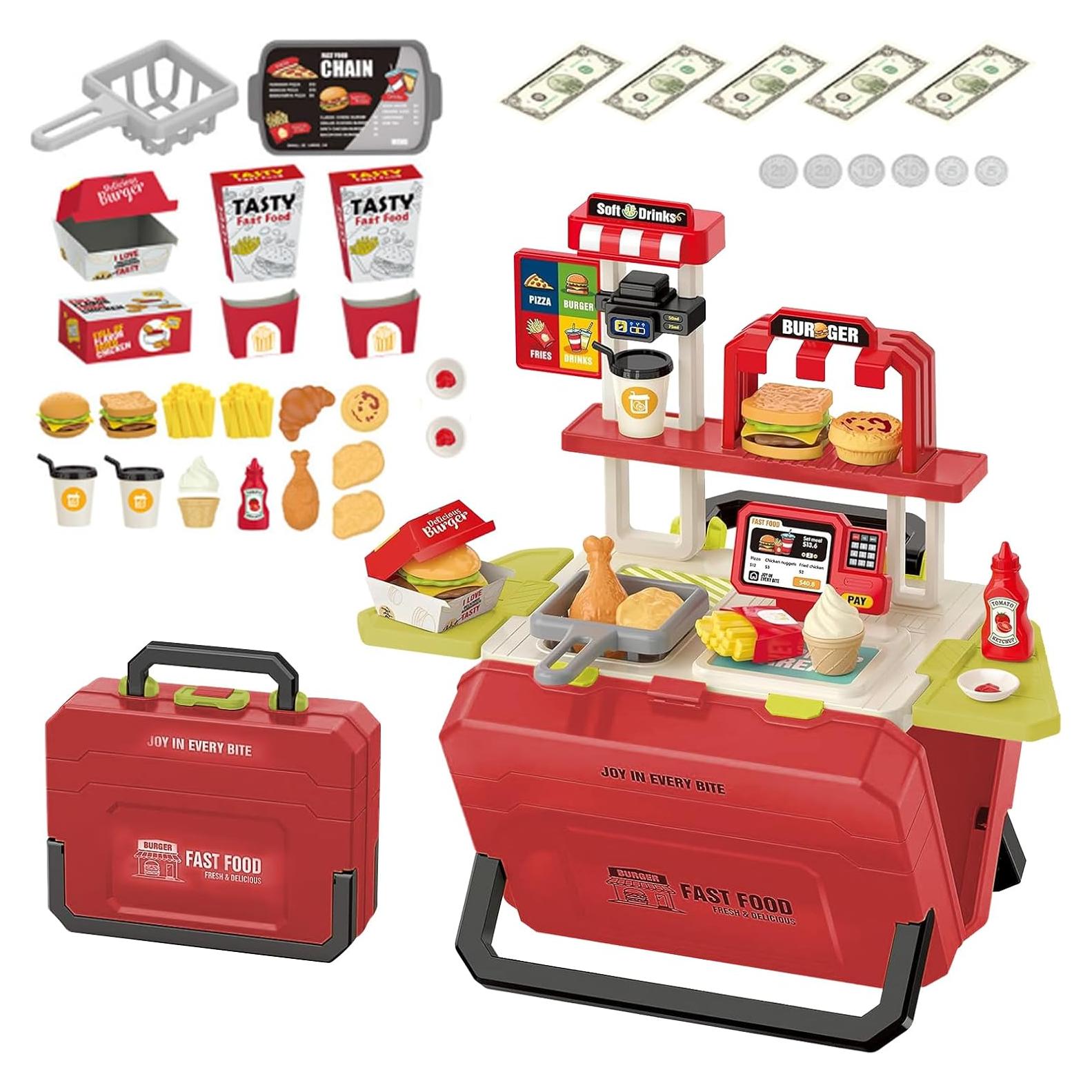 Juego de Comida Rápida Portátil Hami 55 Piezas para Niños