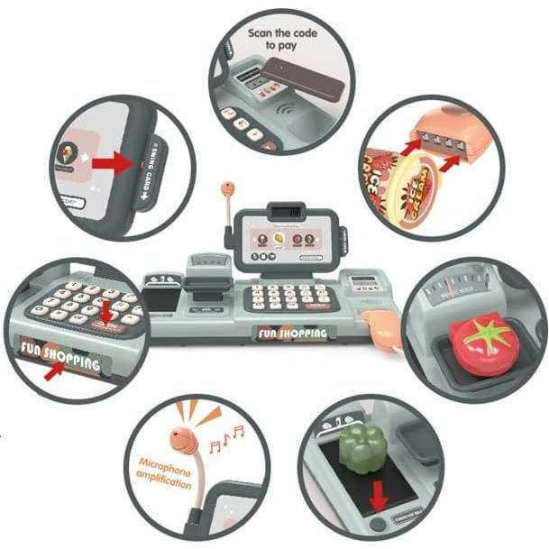 Caja Registradora de Juguete Valesan con 25 Accesorios