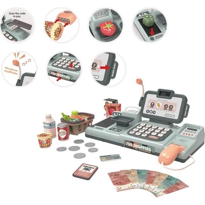 Caja Registradora de Juguete Valesan con 25 Accesorios