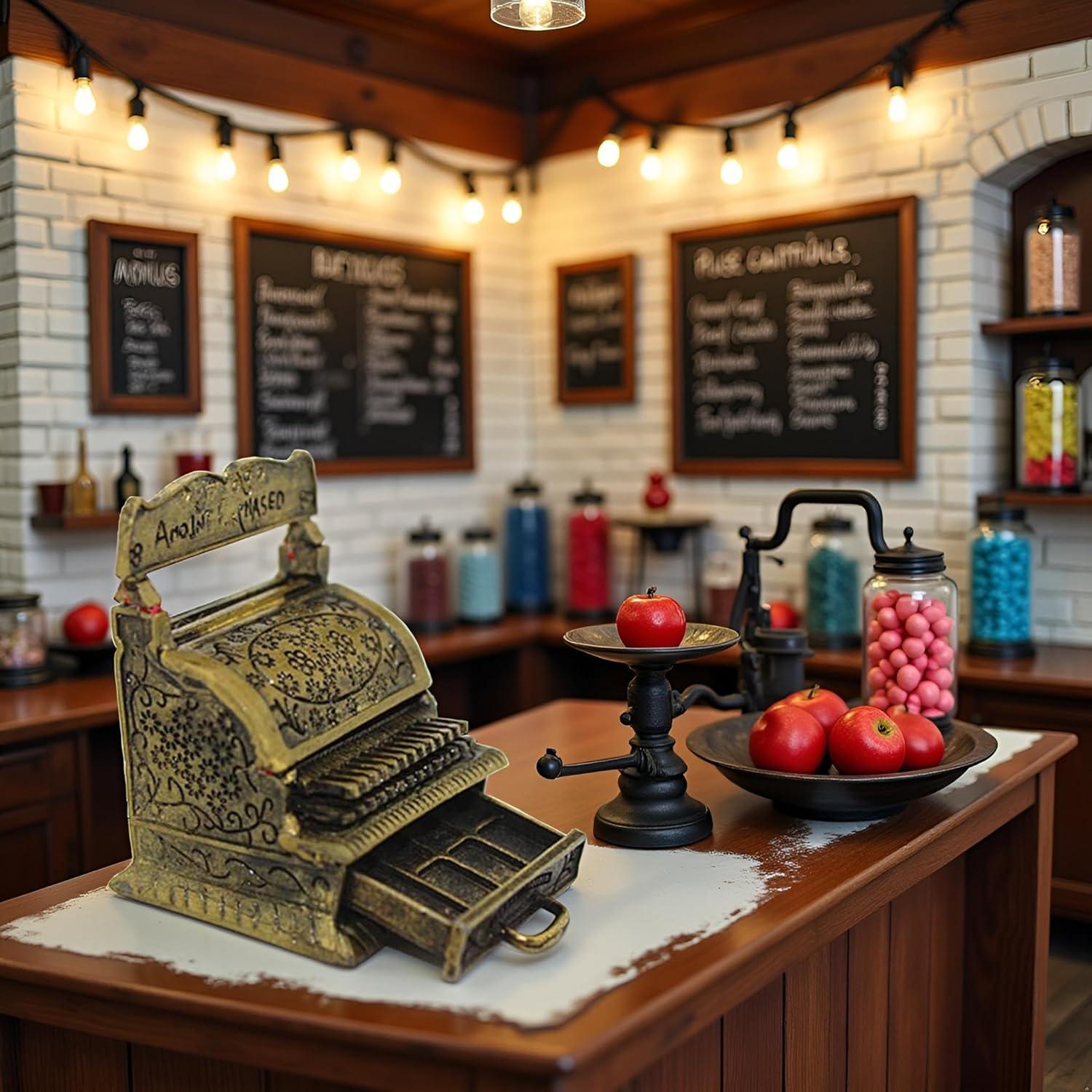 Caja Registradora Vintage Miniatura Jowxsx 1:12 Metal 42g