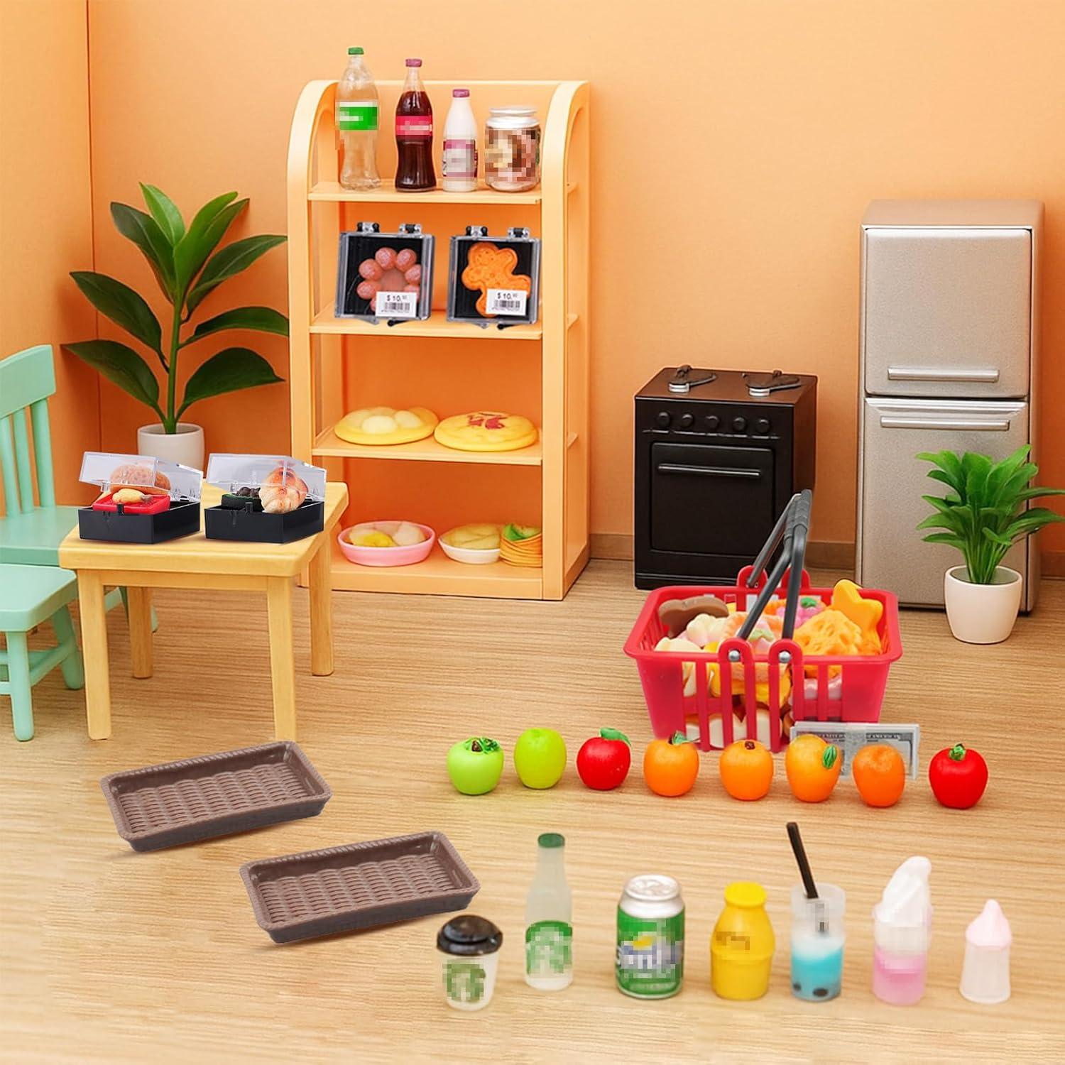 Juego de Mini Supermercado 199 Piezas Galaoma para Muñecas