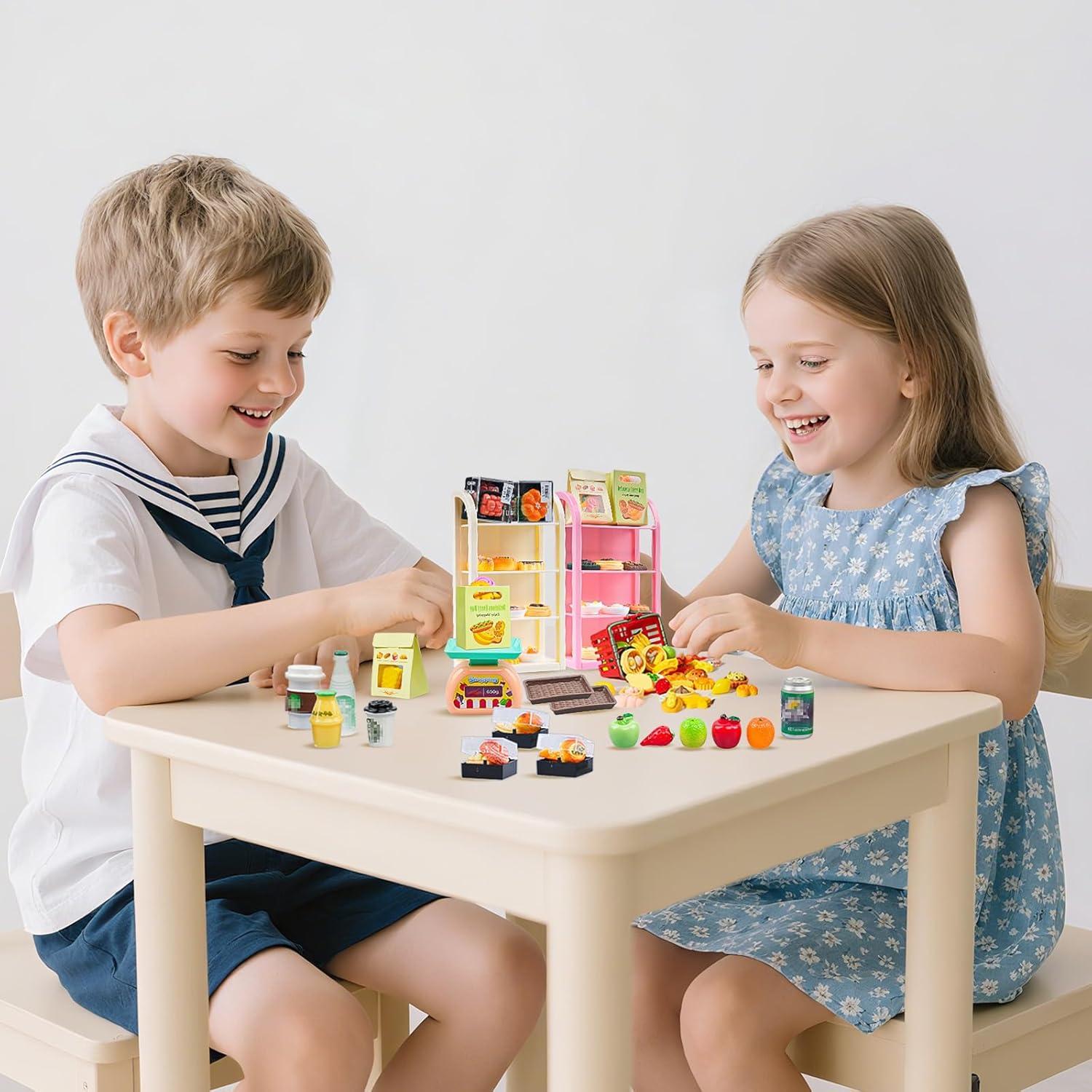 Juego de Mini Supermercado 199 Piezas Galaoma para Muñecas