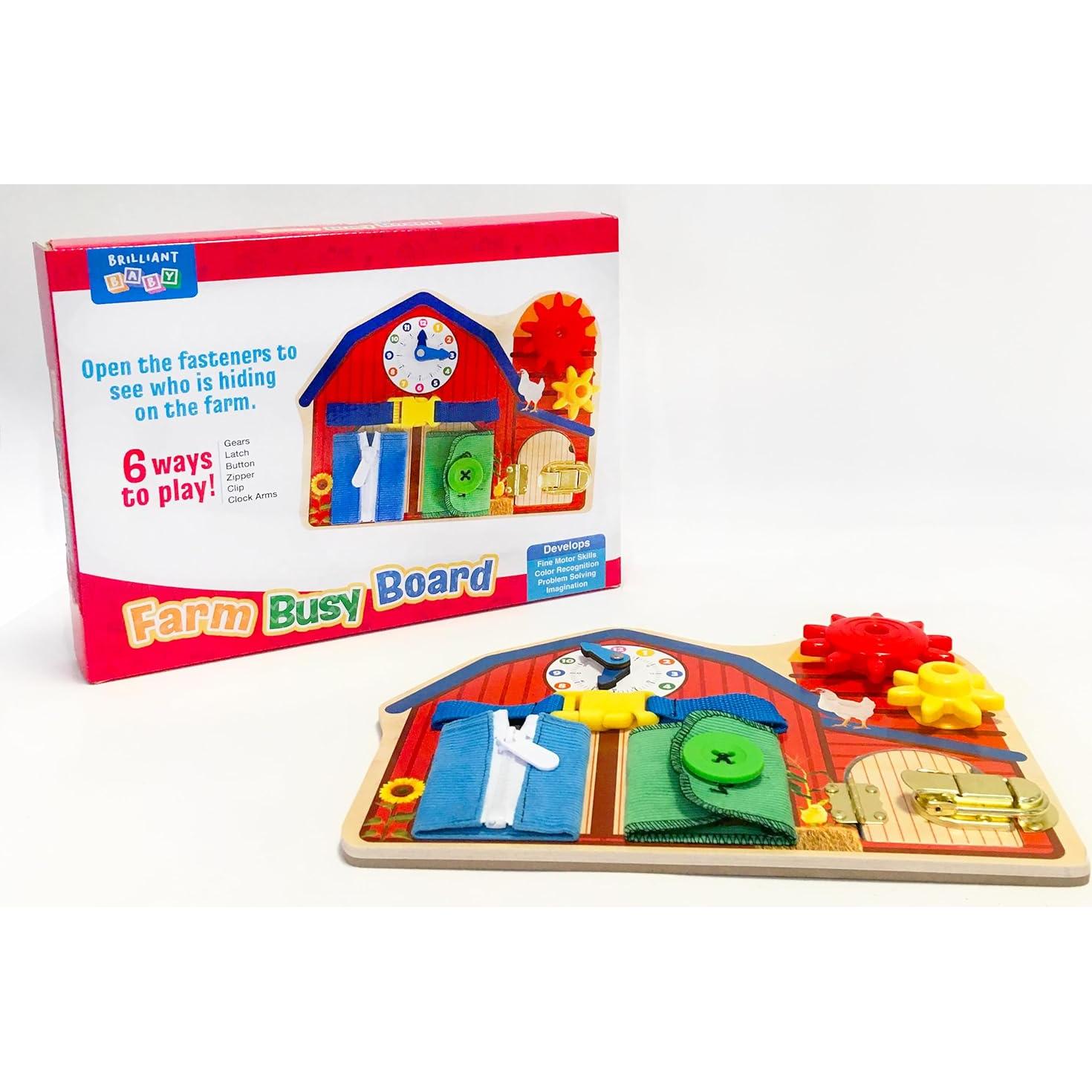 Tablero Ocupado de Madera Julian & Luca 31x23 cm para Niños