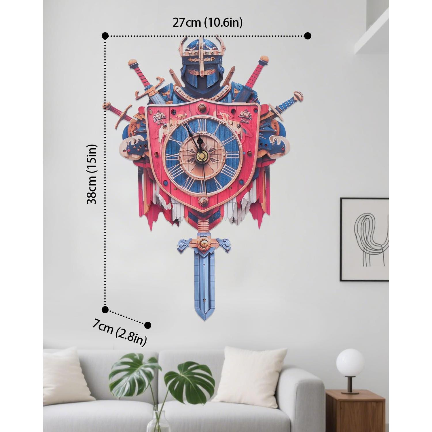 Rompecabezas 3D de Madera Reloj Caballero RNFINEWOW