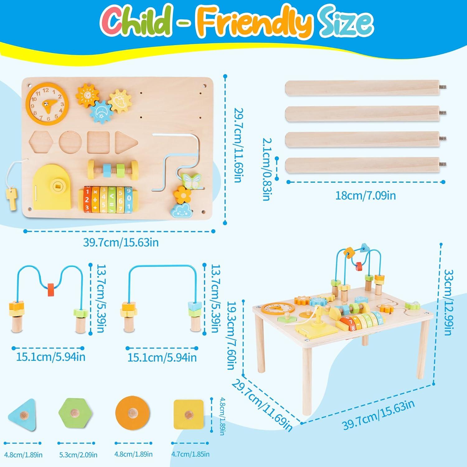 Mesa de Actividades ATOYUS 8 en 1 para Niños 1-3 Años