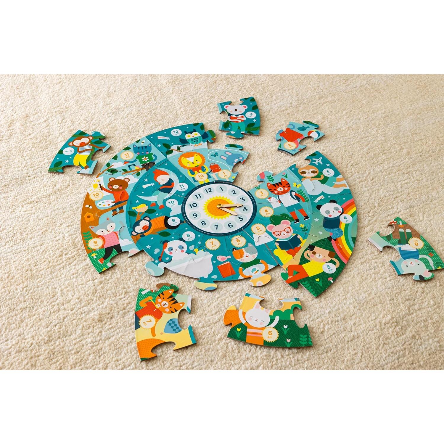 Rompecabezas de Suelo Petit Collage 24 Piezas Aprendiendo Hora