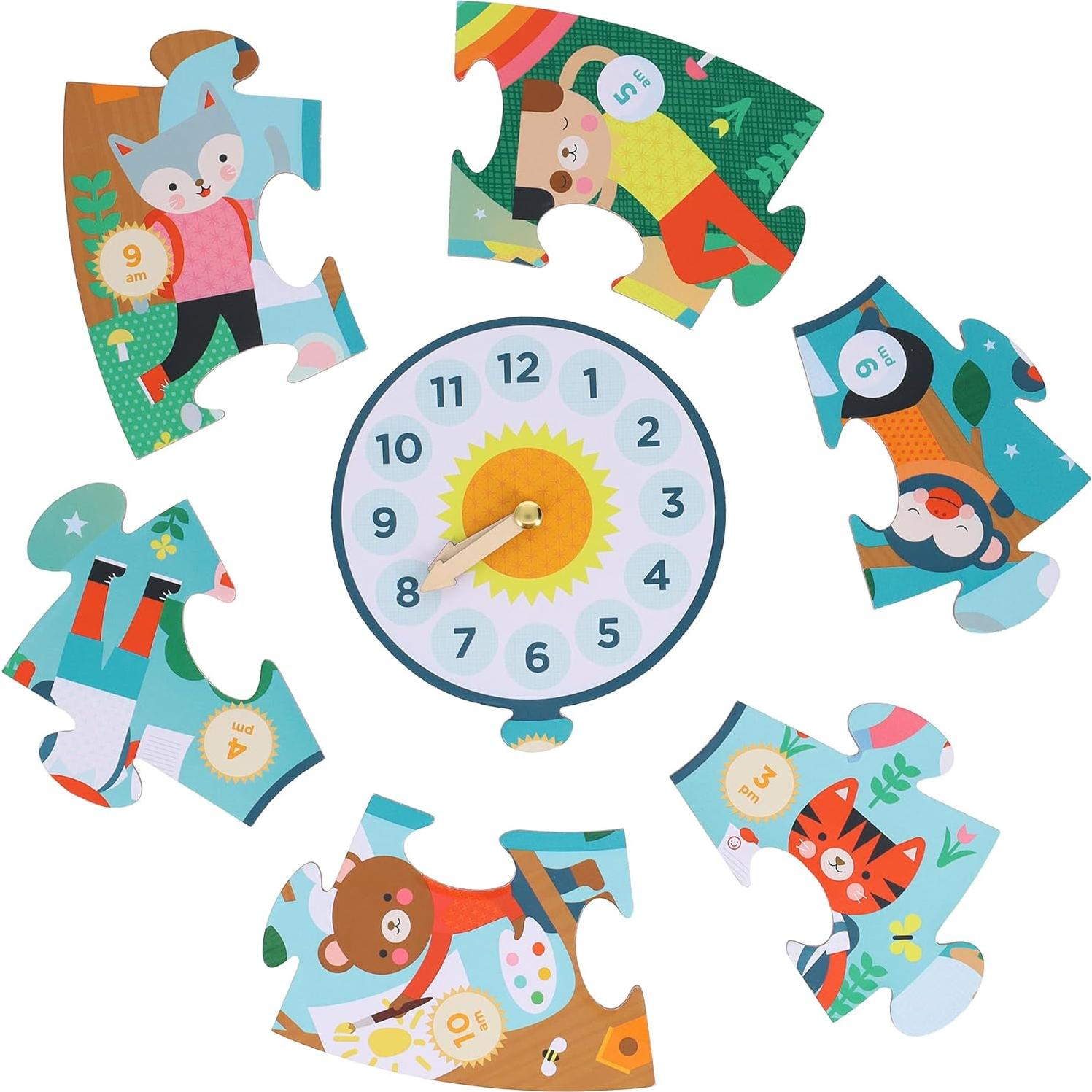 Rompecabezas de Suelo Petit Collage 24 Piezas Aprendiendo Hora