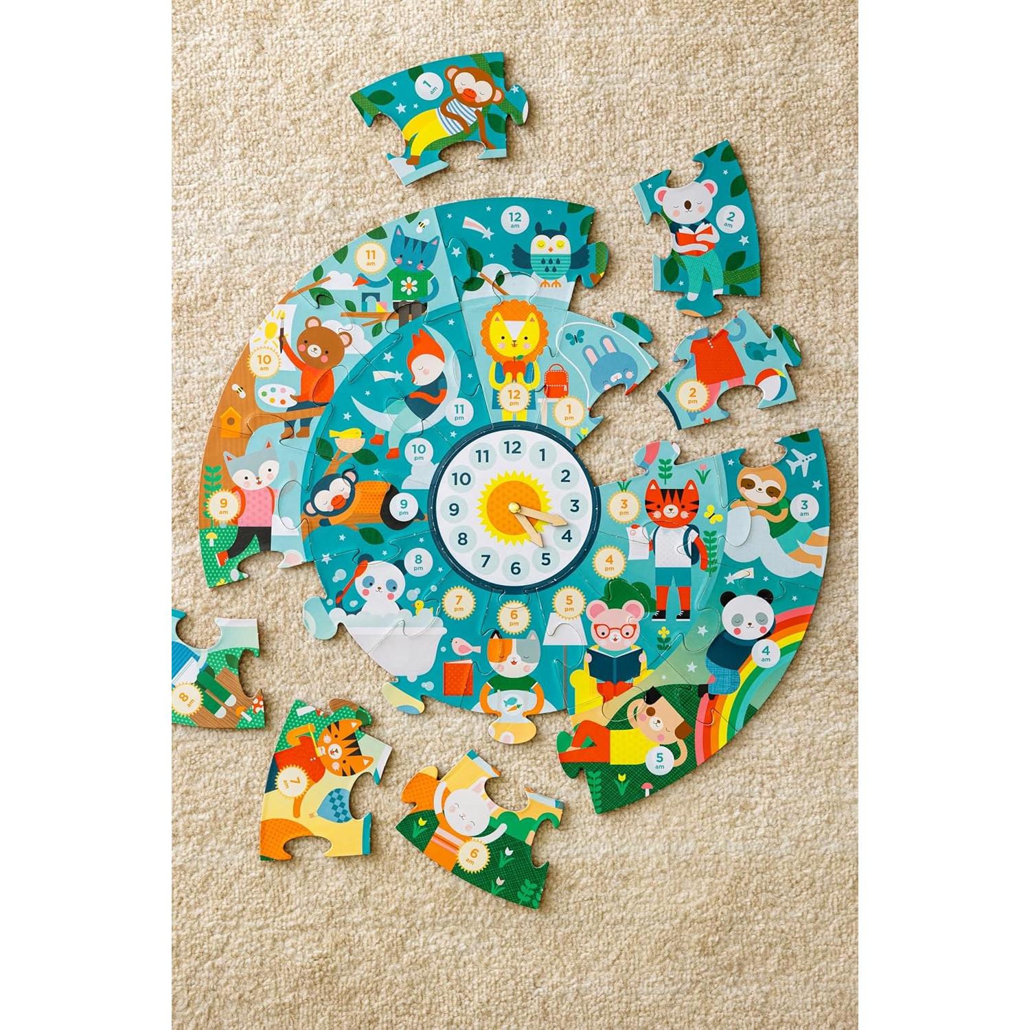 Rompecabezas de Suelo Petit Collage 24 Piezas Aprendiendo Hora