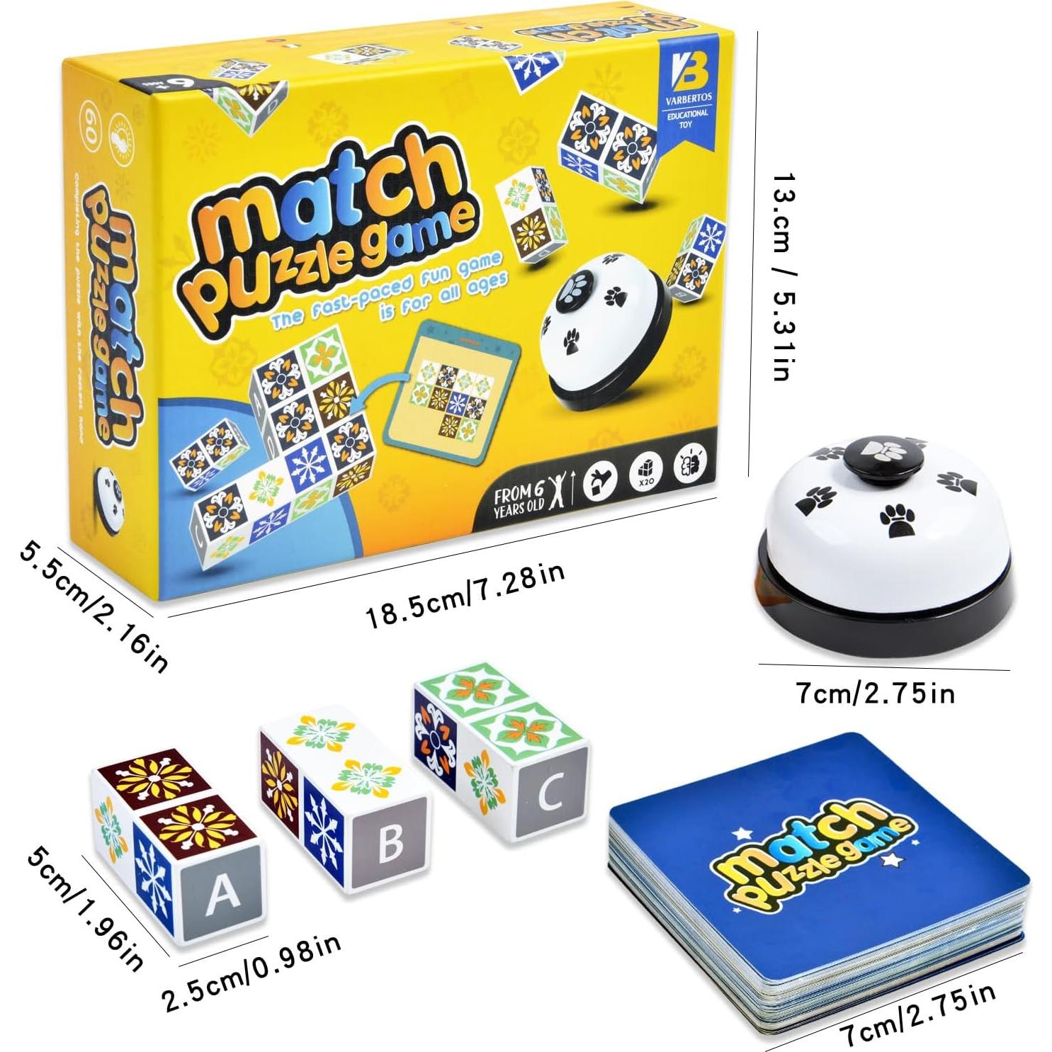 Juego de Emparejamiento de Madera Varbertos con Campana 19.3x14x5.2cm