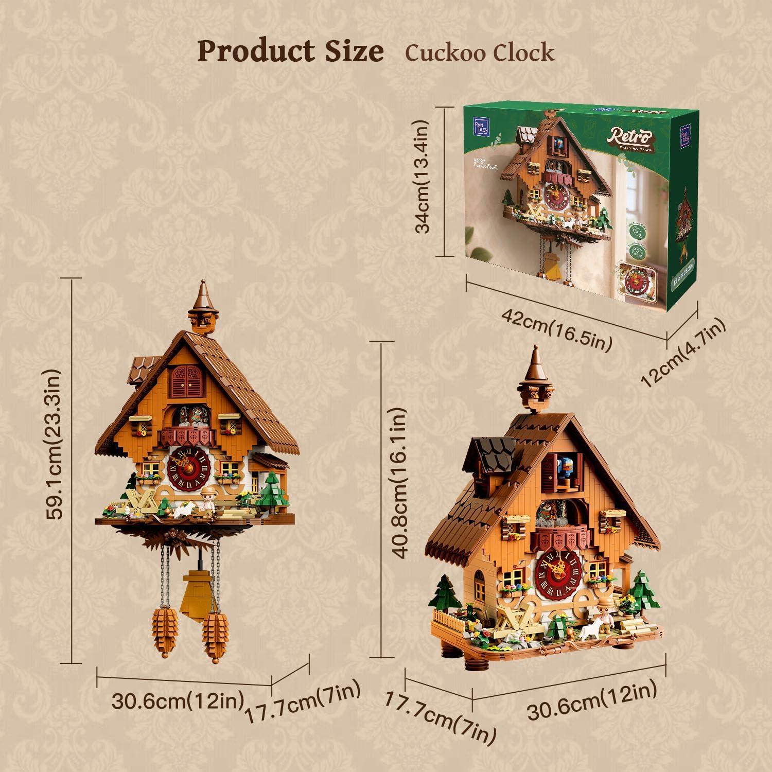 Reloj de Cuckoo PANTASY 85027 Mecánico Vintage 30.5x59.2cm