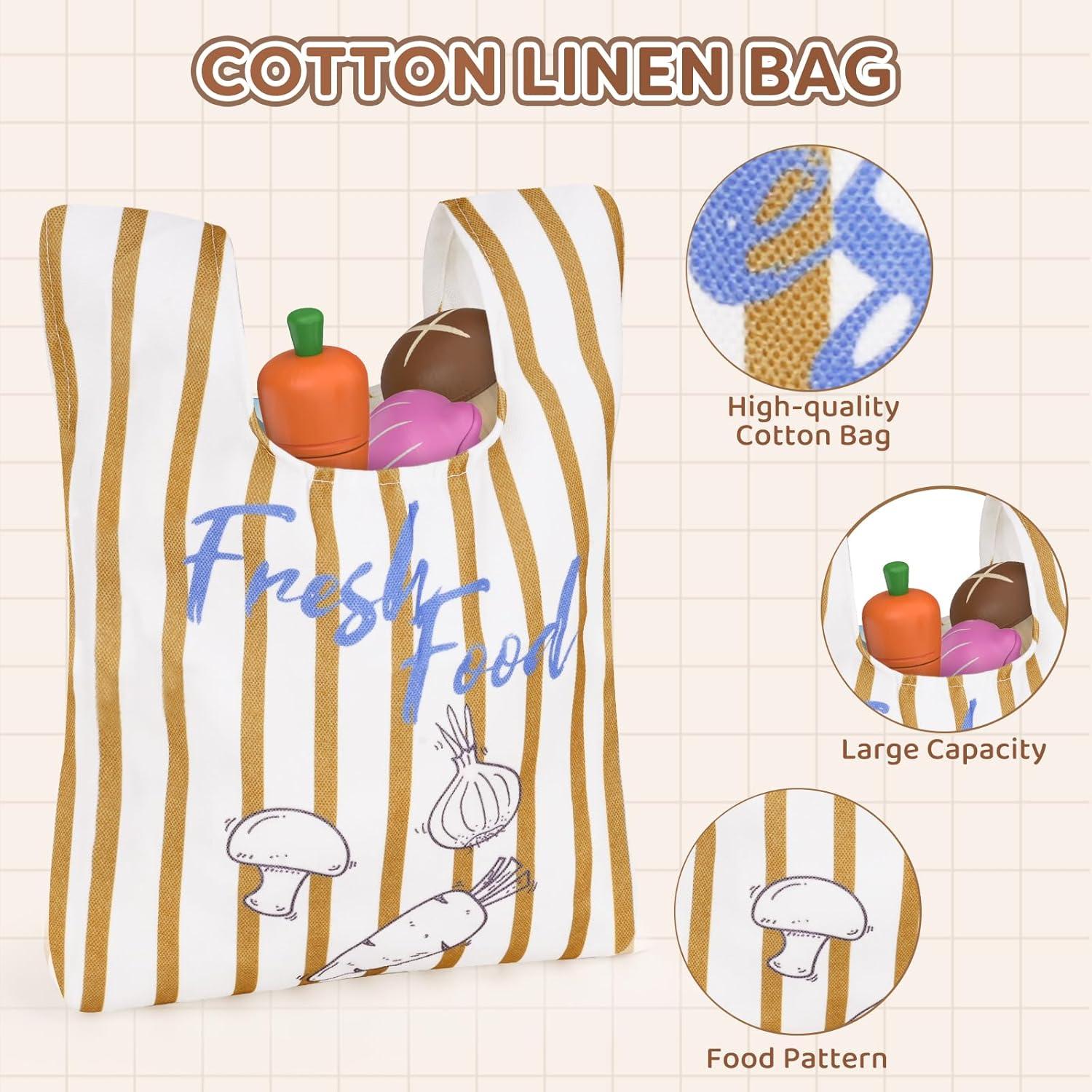 Set de Juguetes de Comida de Madera JOYSINTOY para Niños 3+