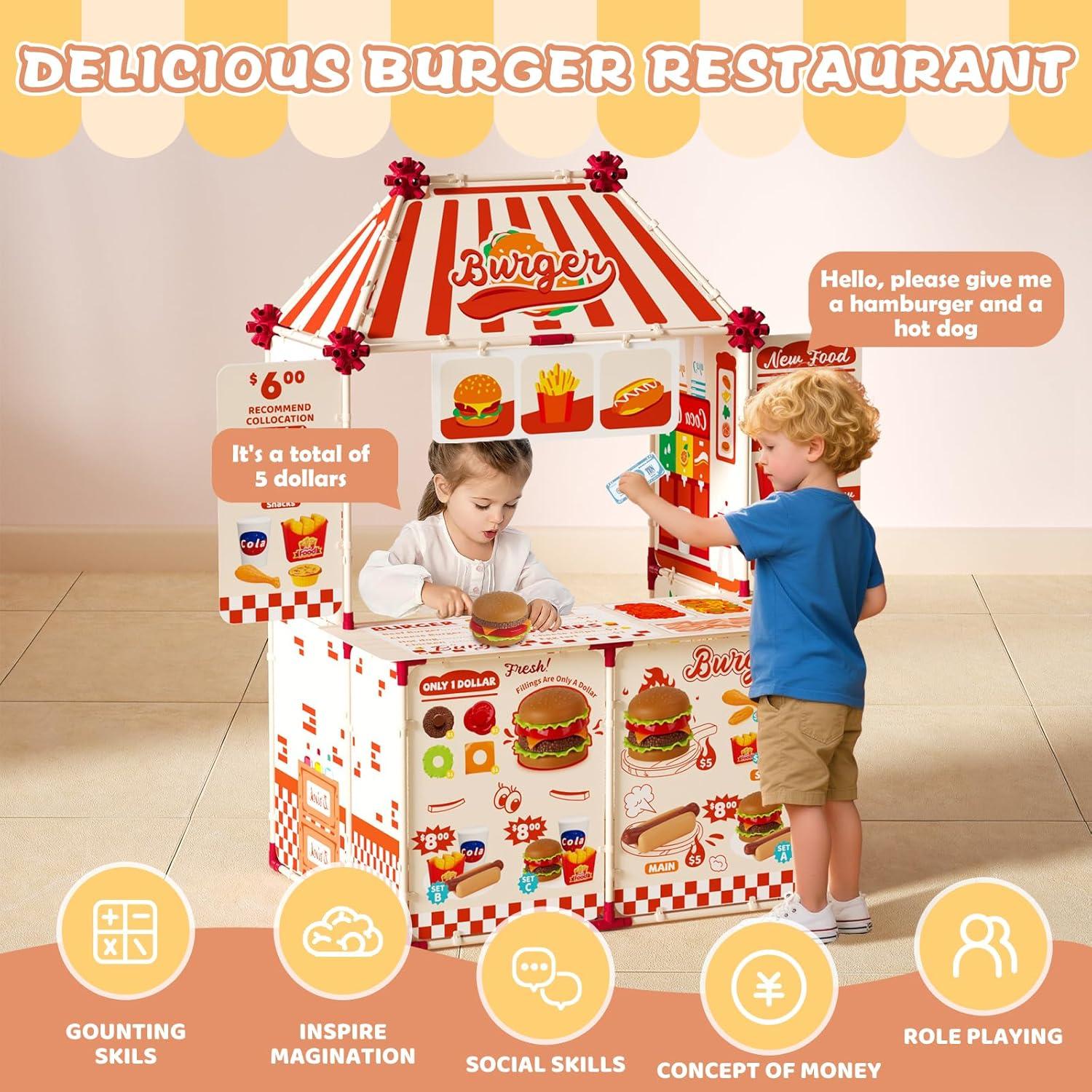 Conjunto de Juego de Hamburguesa KOALA DIARY 21 Piezas