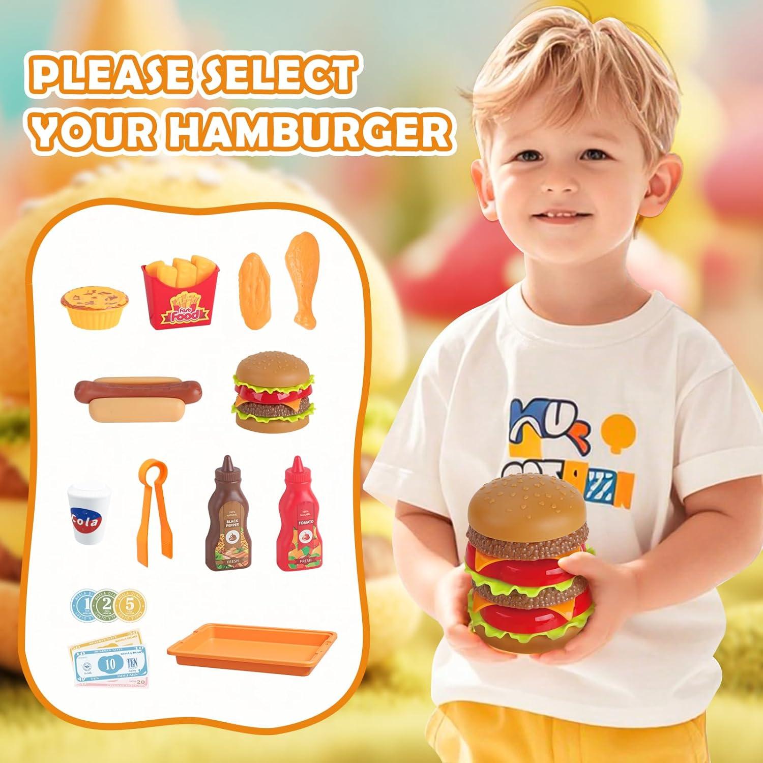 Conjunto de Juego de Hamburguesa KOALA DIARY 21 Piezas