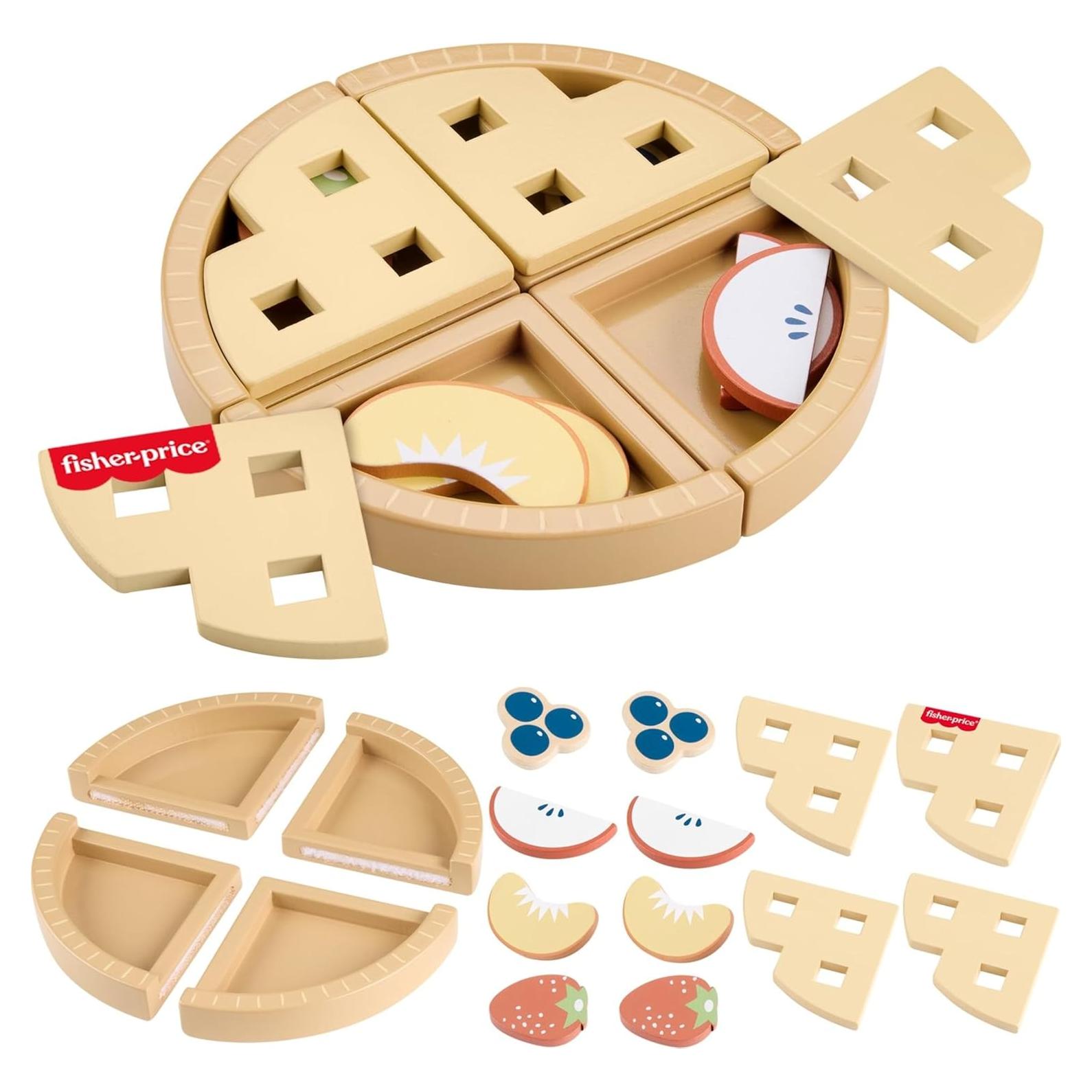Fisher-Price Juguete de Madera Pastel de Frutas 16 Piezas