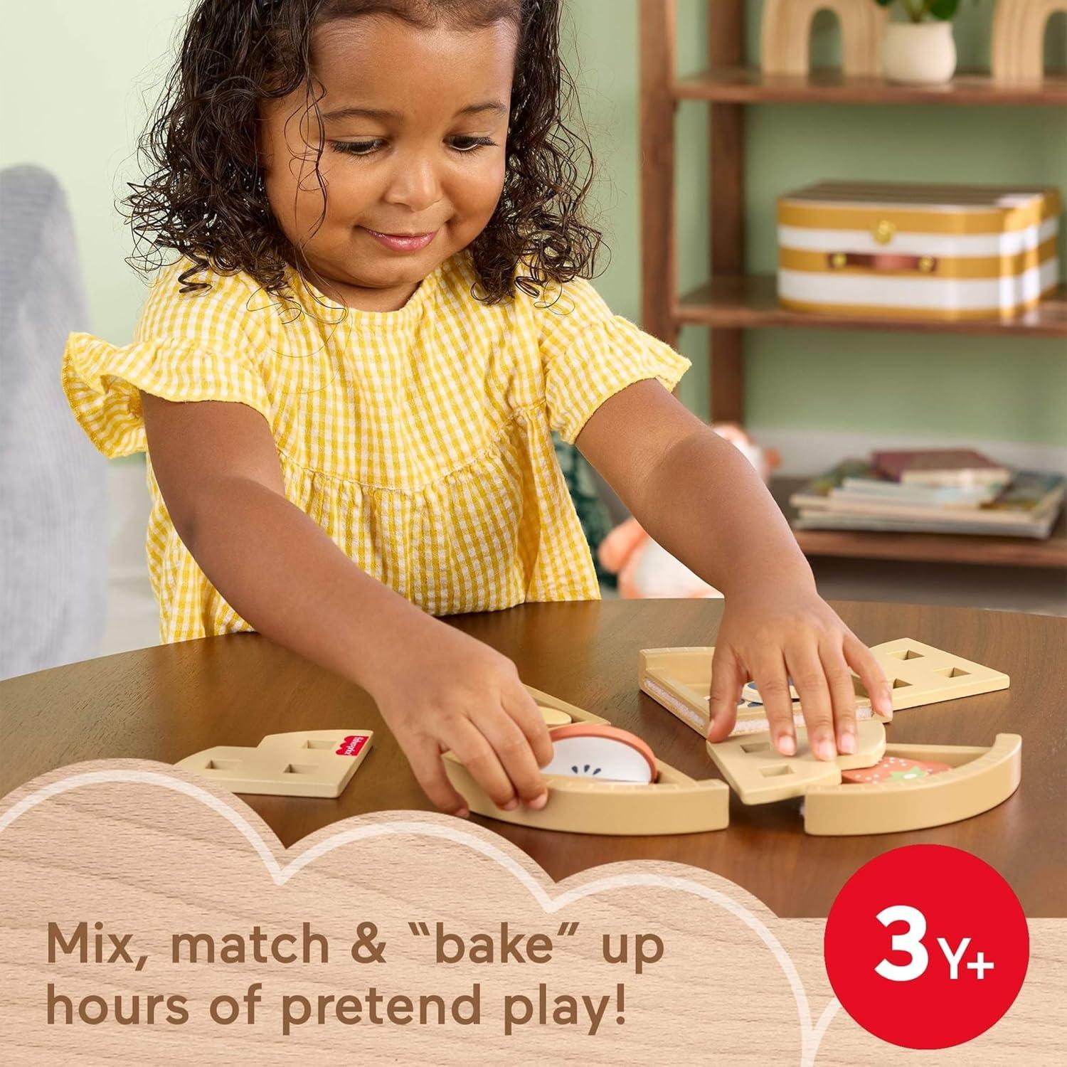 Fisher-Price Juguete de Madera Pastel de Frutas 16 Piezas