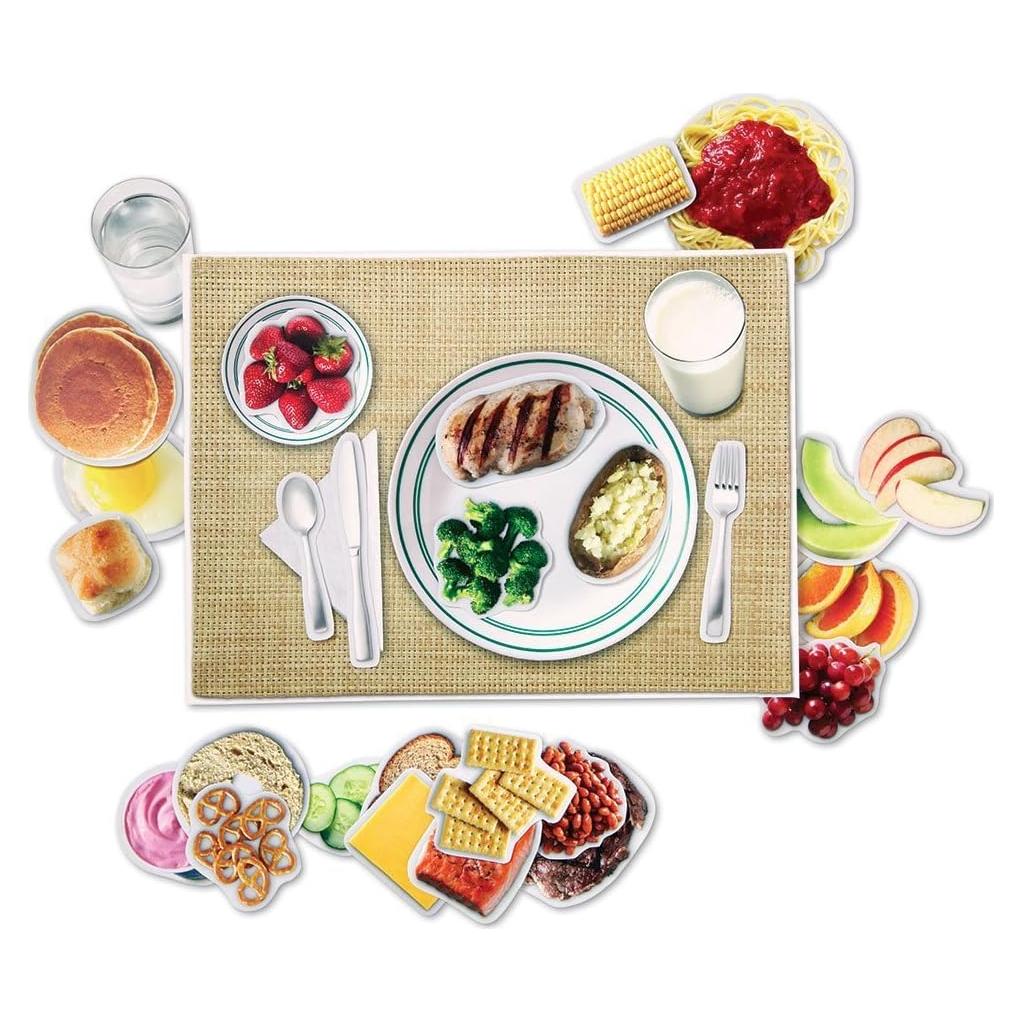 Conjunto de Alimentos Saludables Magnéticos Recursos de Aprendizaje 34 Piezas