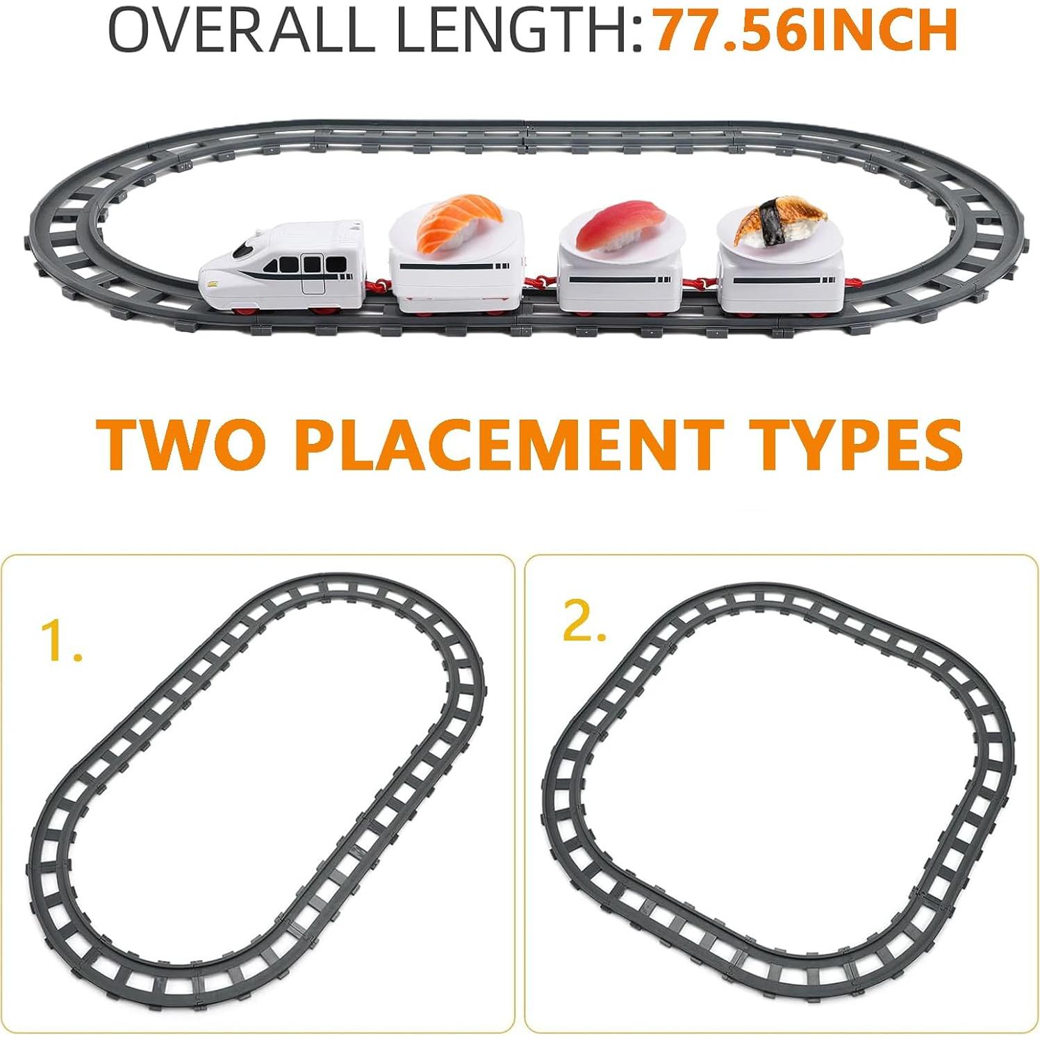 Tren de Sushi Eléctrico Apettoey con Bandejas y Vías