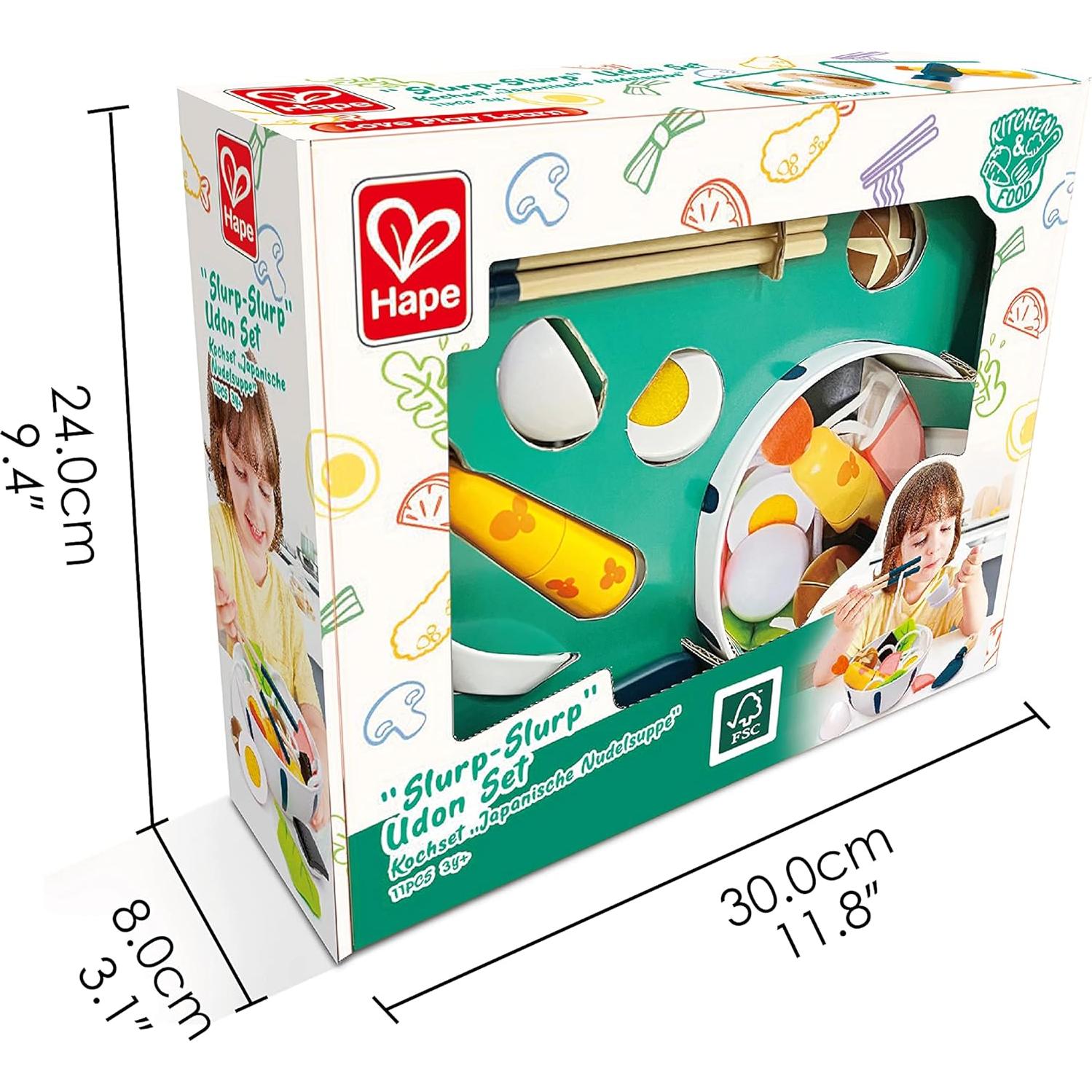 Set de Juguete de Comida Udon Hape E3196 para Niños 3+