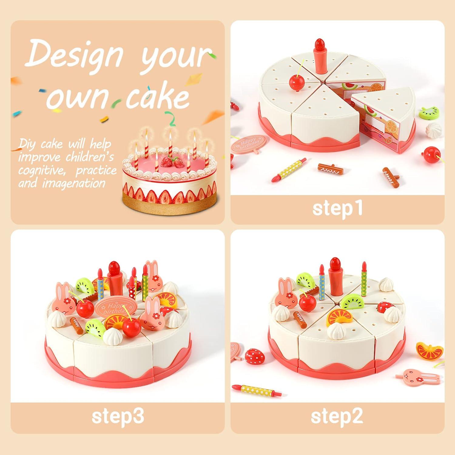 Juego de Comida de Pastel de Cumpleaños 85 Piezas LOVE LIFE