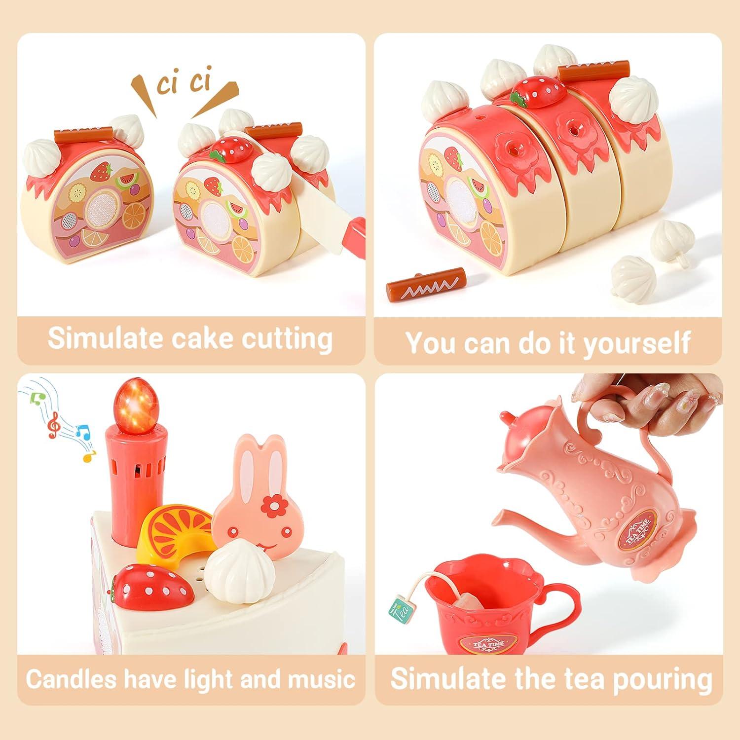 Juego de Comida de Pastel de Cumpleaños 85 Piezas LOVE LIFE