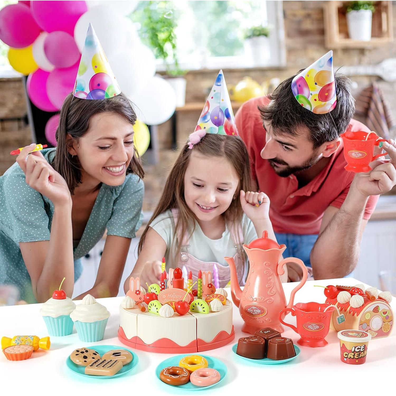 Juego de Comida de Pastel de Cumpleaños 85 Piezas LOVE LIFE