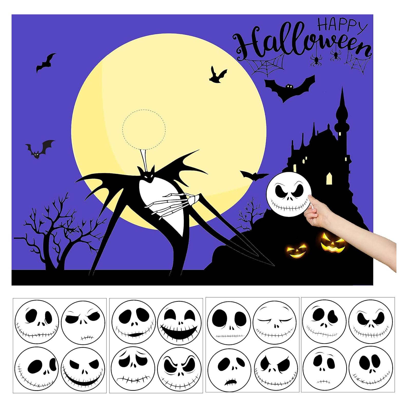 Juego de Fiesta Halloween Coloca la Cara en el Jack - Youlingd