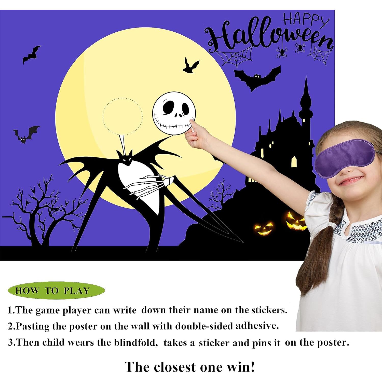 Juego de Fiesta Halloween Coloca la Cara en el Jack - Youlingd