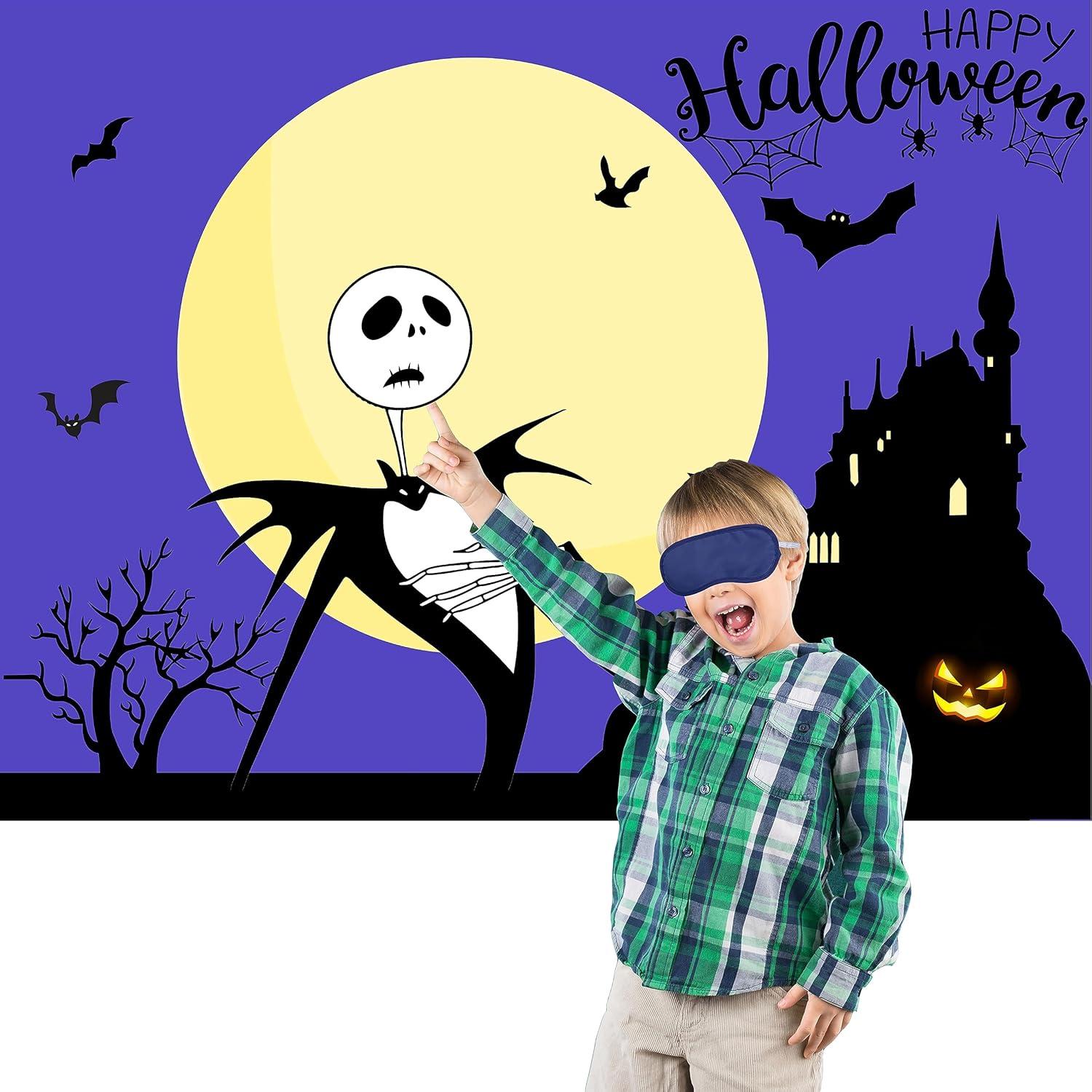 Juego de Fiesta Halloween Coloca la Cara en el Jack - Youlingd