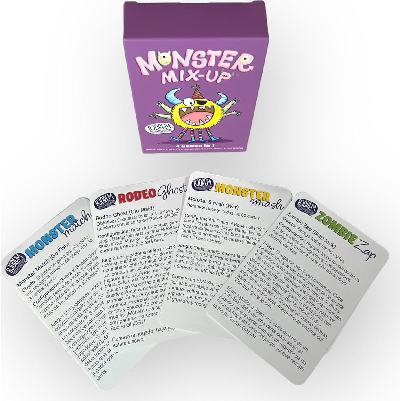 Baraja de Cartas Bjorem Speech Mix-Up 4 en 1 para Niños