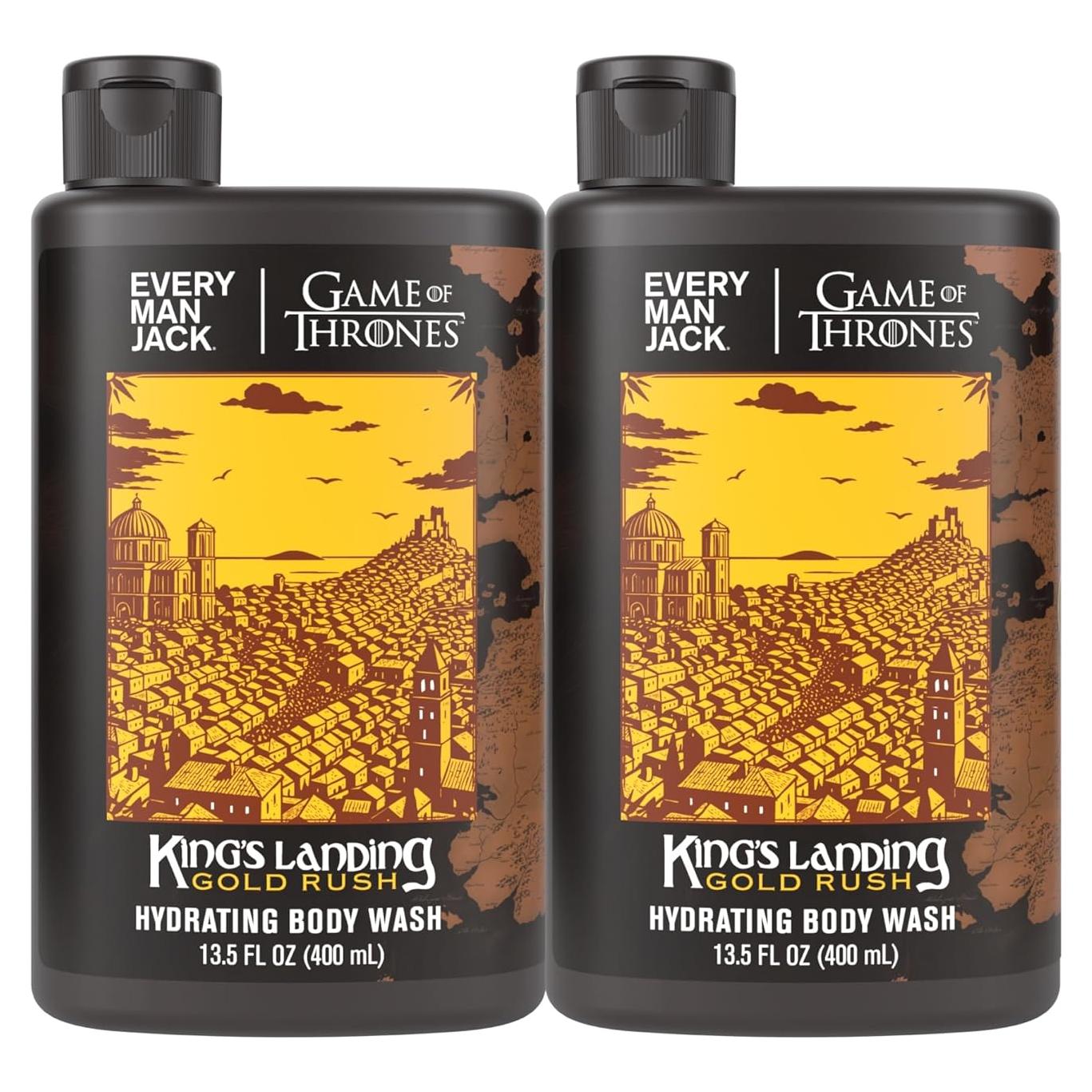 Gel de Ducha Every Man Jack Juego de Tronos Oro Rush 2x400ml