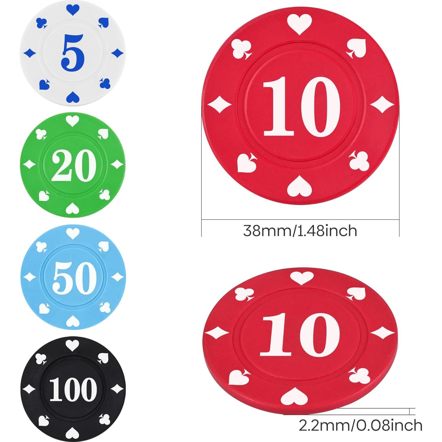 Juego de Fichas de Póker Sharkplay 100 Piezas con Caja