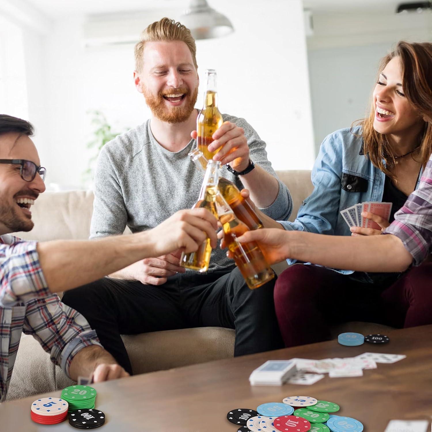 Juego de Fichas de Póker Sharkplay 100 Piezas con Caja