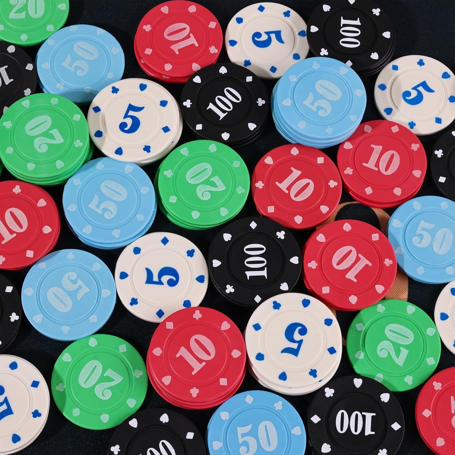 Juego de Fichas de Póker Sharkplay 100 Piezas con Caja