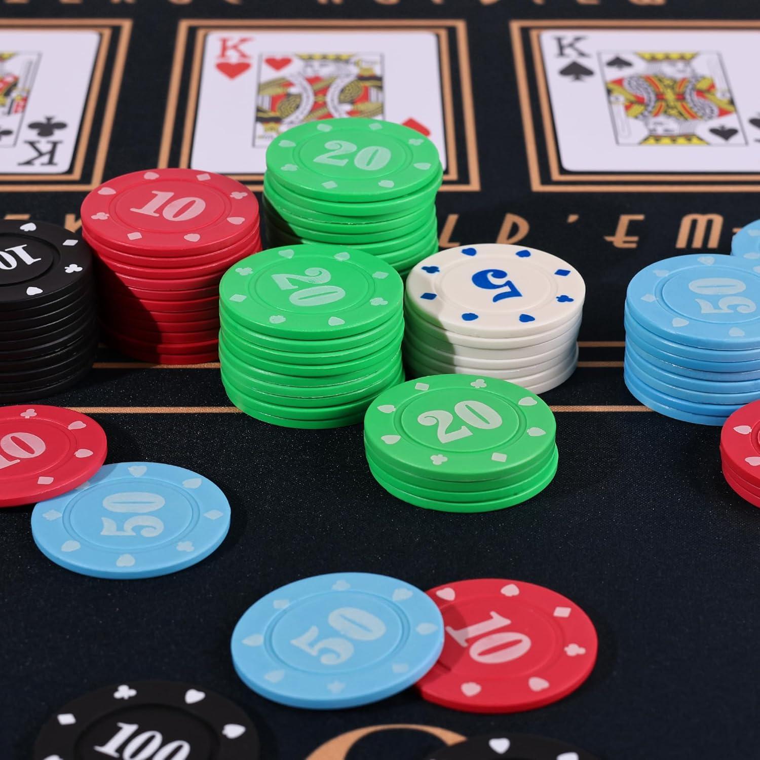 Juego de Fichas de Póker Sharkplay 100 Piezas con Caja