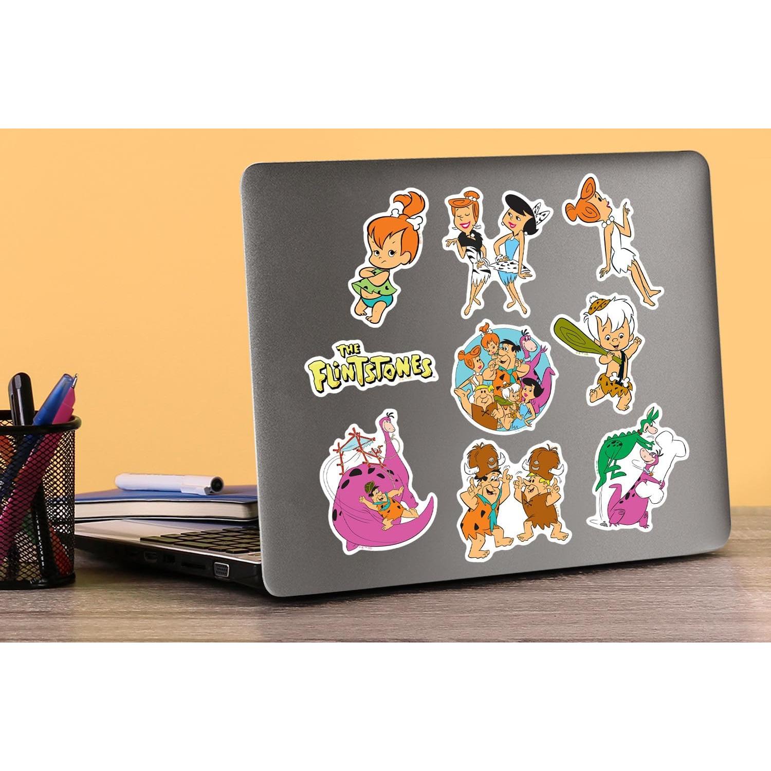 Calcomanías grandes de vinilo Los Picapiedra - 50 unidades