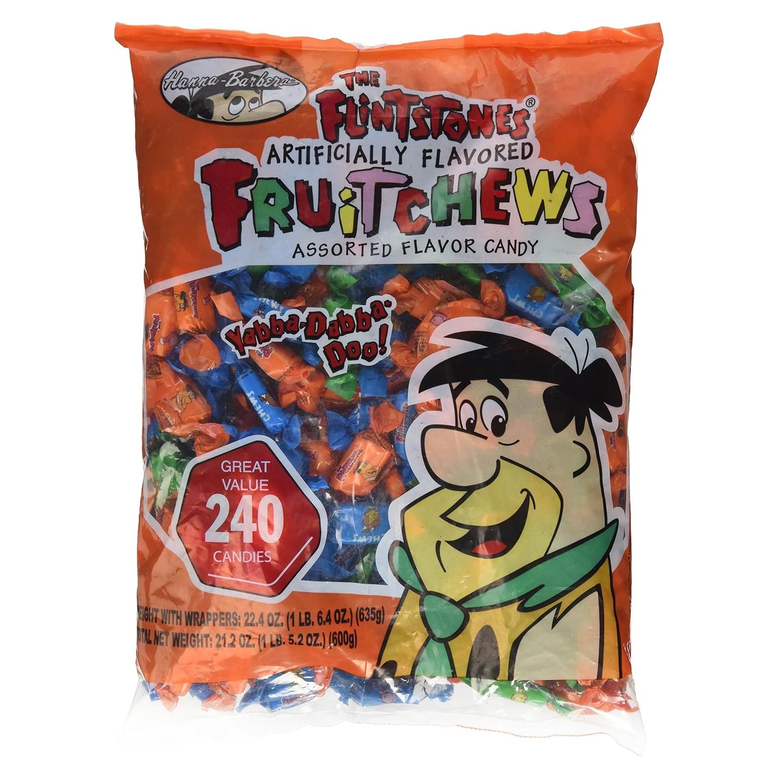 Dulces de Fruta Picapiedra Rhode Island Novelty 240 Piezas