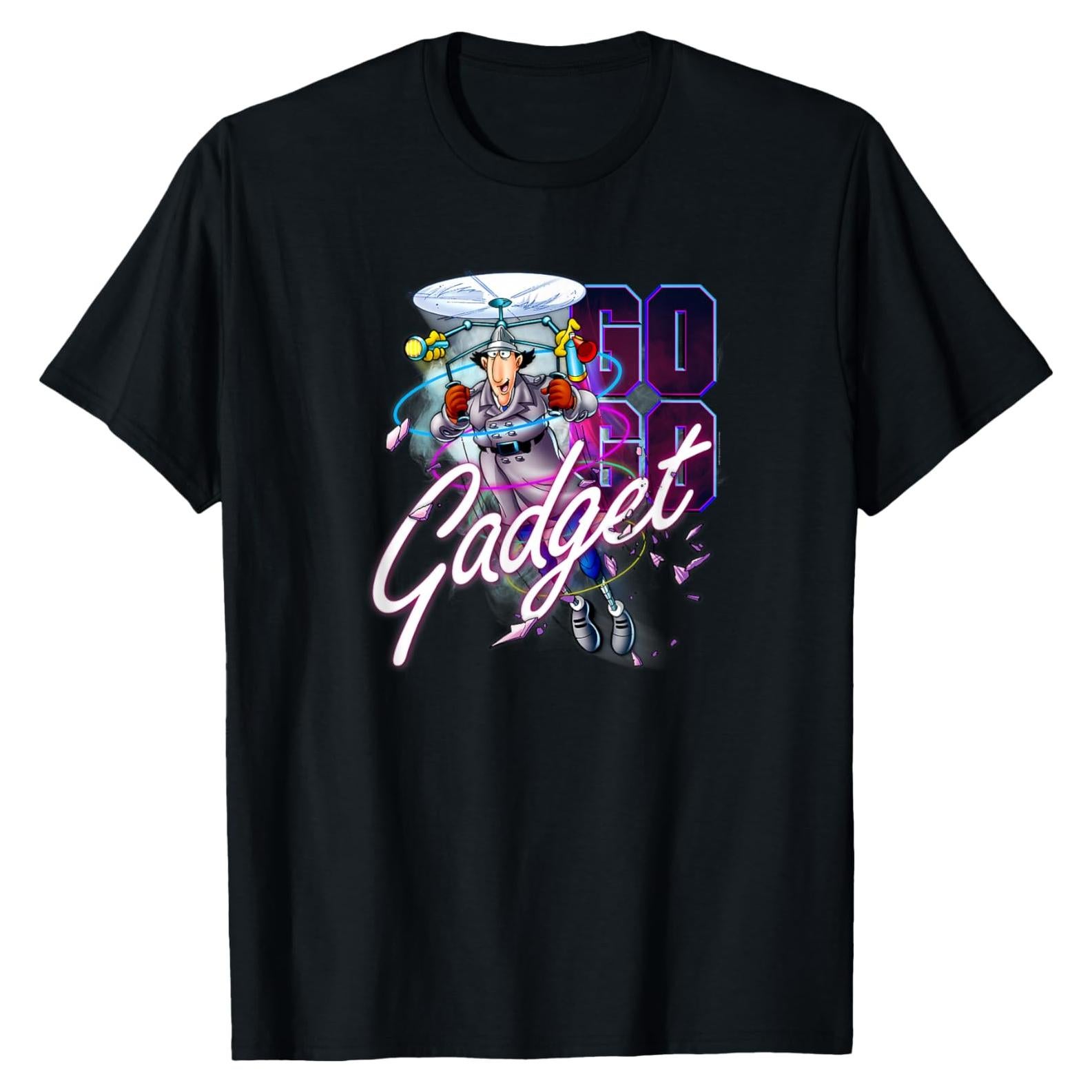 Camiseta Retro Inspector Gadget Adulto Manga Corta