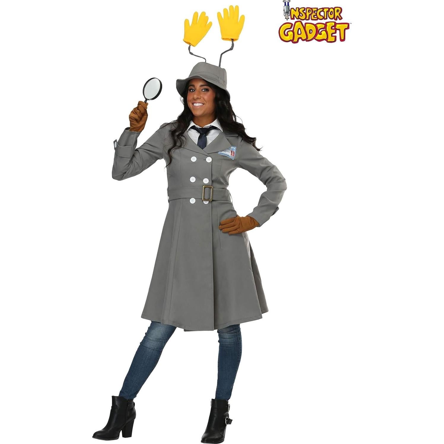 Disfraz de Inspector Gadget para Mujeres - Chaqueta y Accesorios