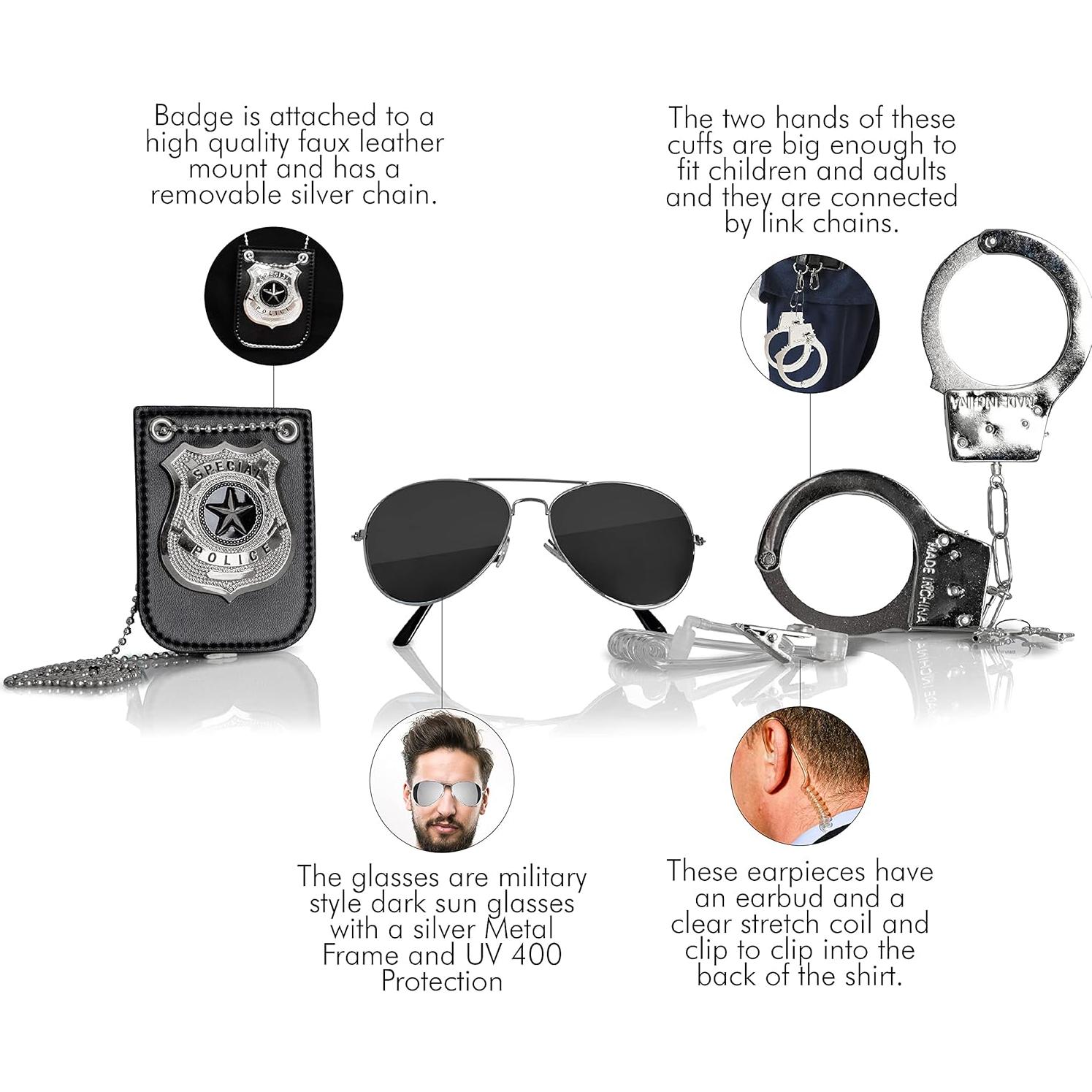 Conjunto de Accesorios de Detective Skeleteen para Niños