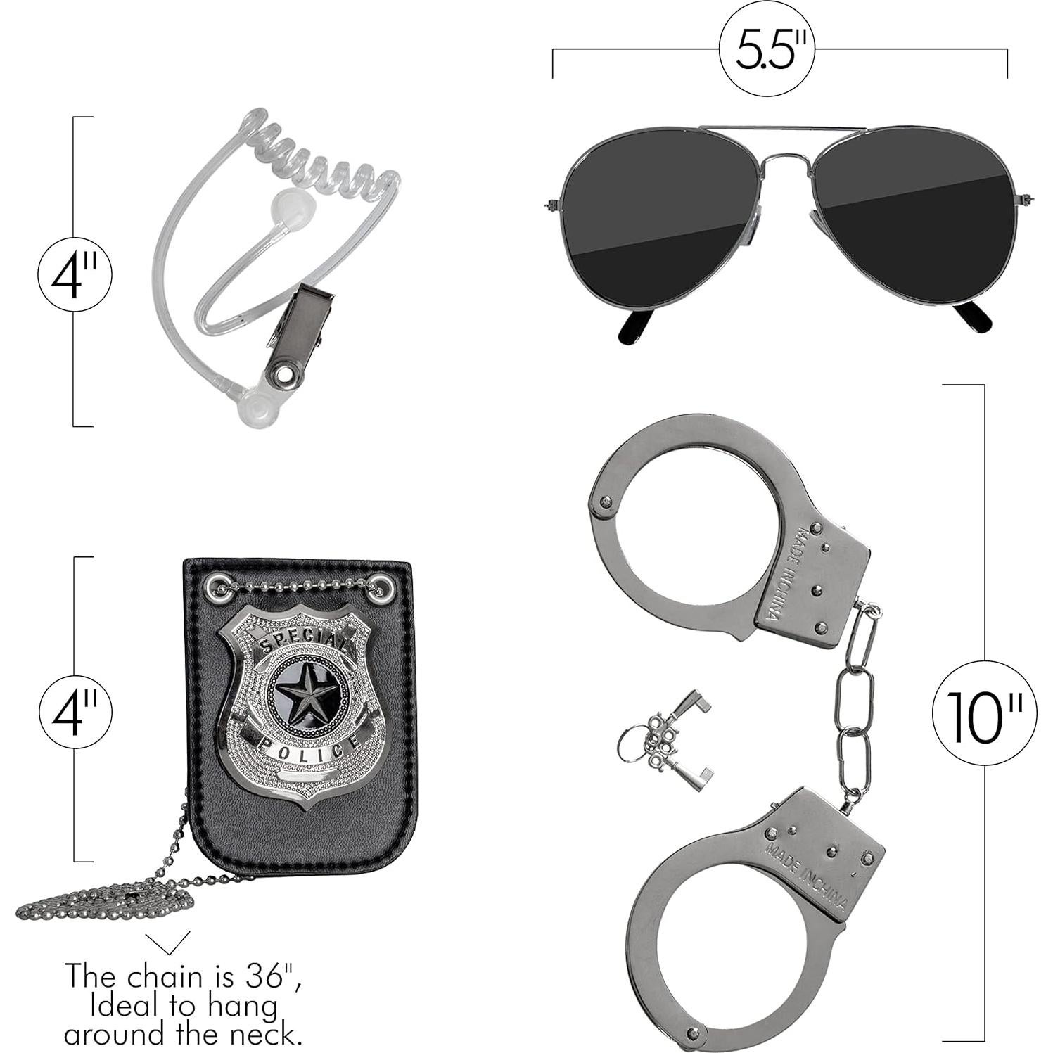 Conjunto de Accesorios de Detective Skeleteen para Niños