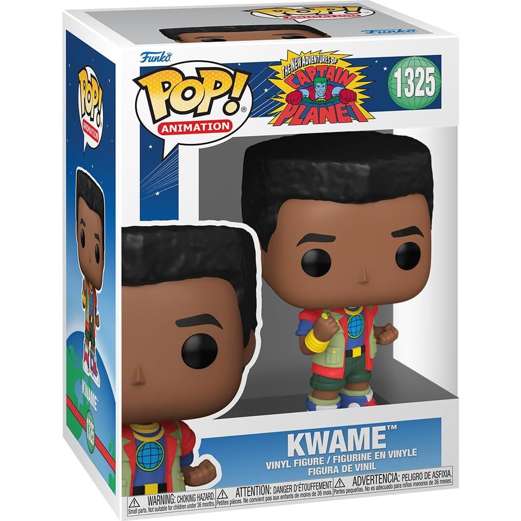 Figura Funko Pop! Kwame Olowe Capitán Planeta 10.4 cm