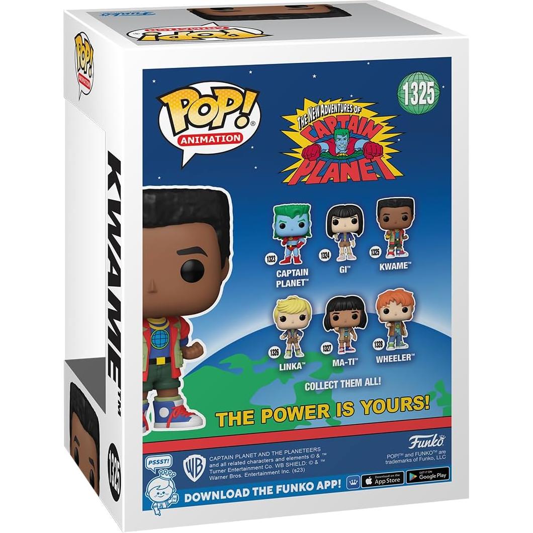 Figura Funko Pop! Kwame Olowe Capitán Planeta 10.4 cm