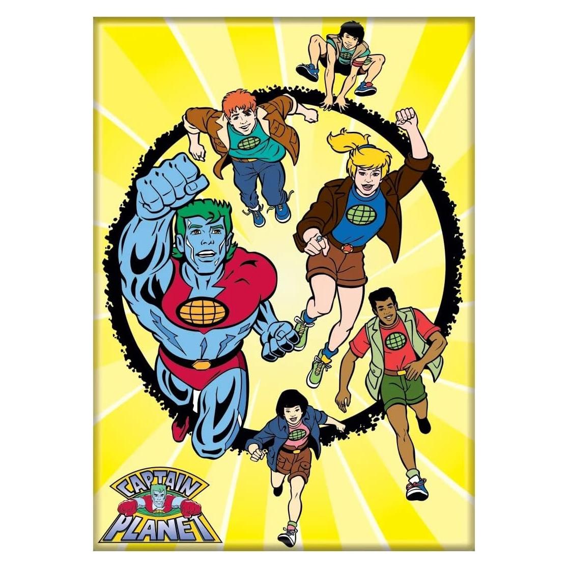 Imán Ata-Boy Capitán Planeta 6.35x8.89 cm Coleccionable