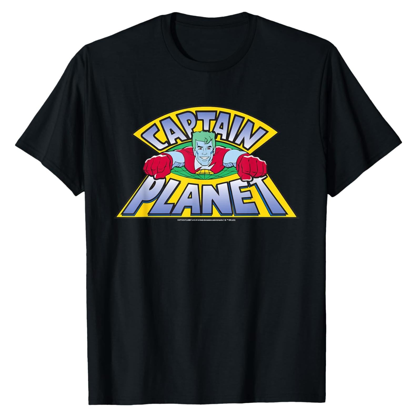 Camiseta Capitán Planeta Hombre - Logo Oficial Cartoon Network