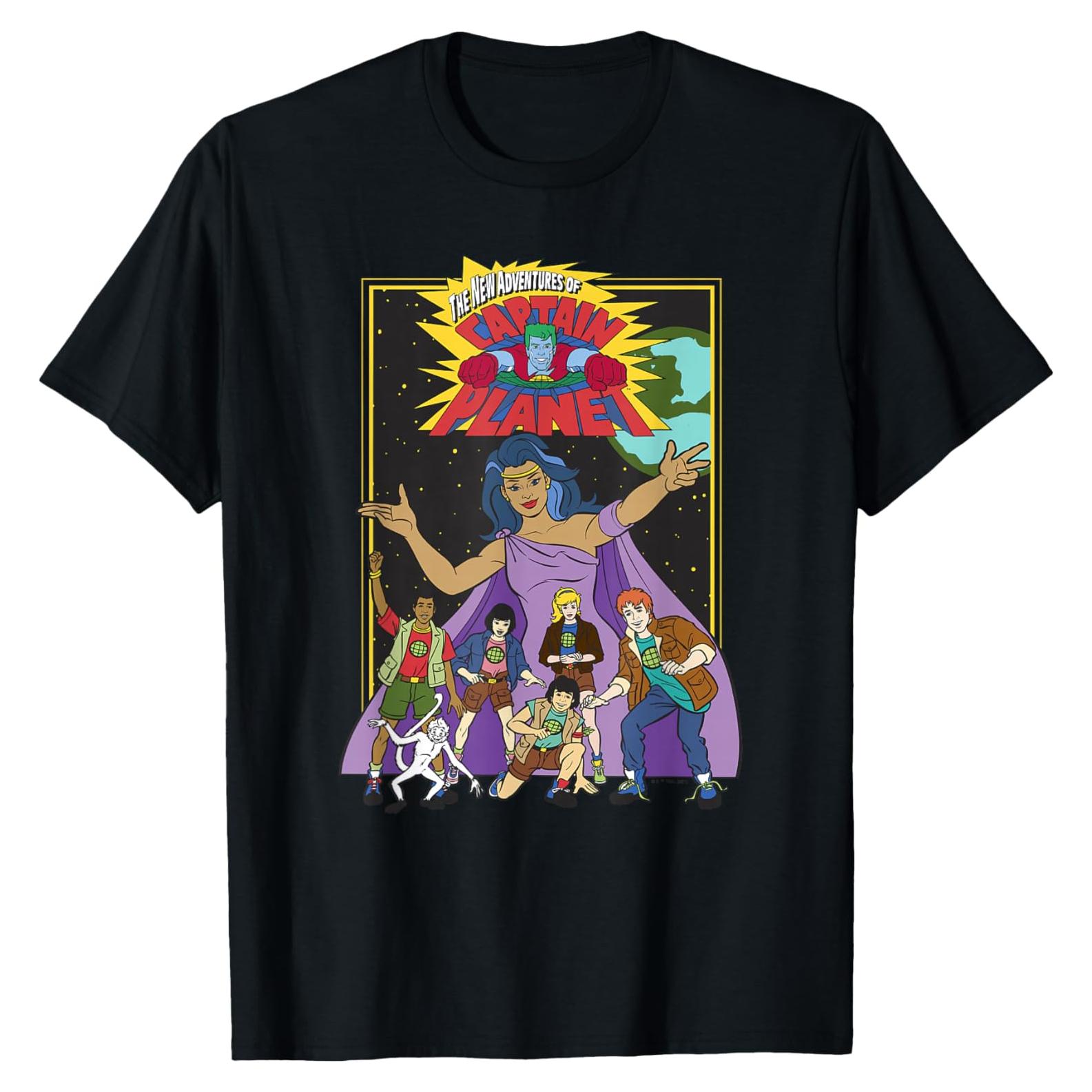 Camiseta Hombre Captain Planet Logo Oficial - Ligera