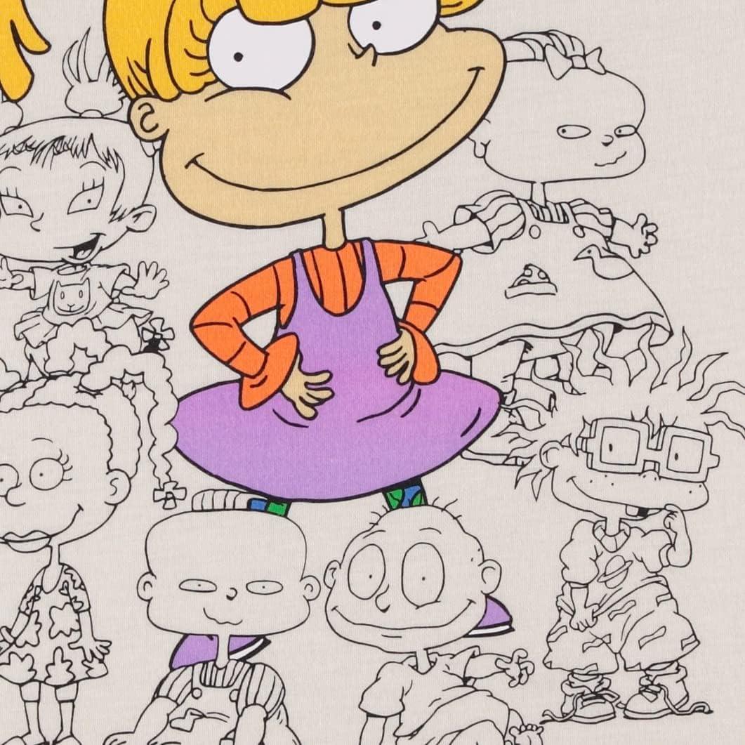 Camisa de Moda Mujer Nickelodeon Rugrats Manga Corta