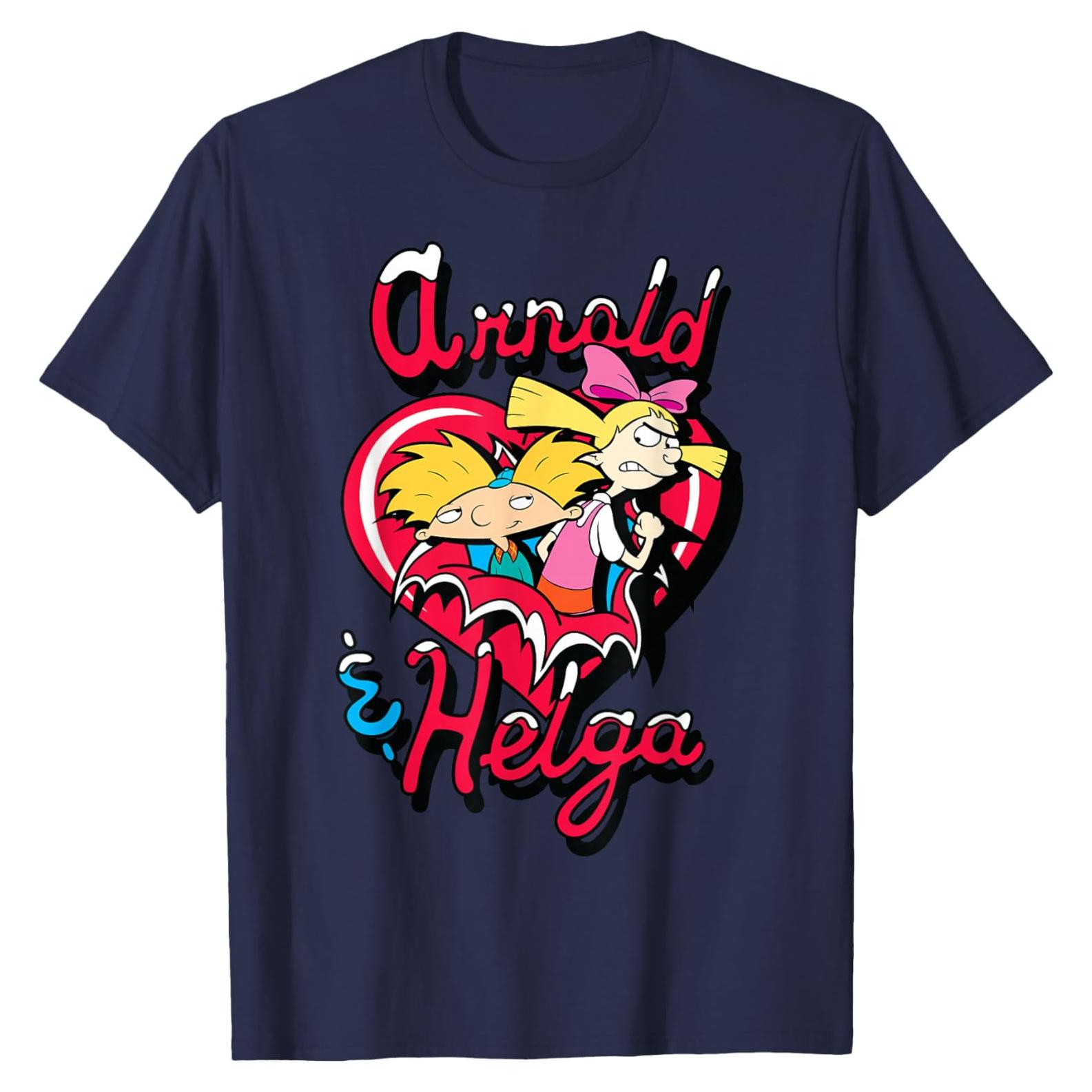 Camiseta de Hombre Nickelodeon Hey Arnold - Arnold y Helga