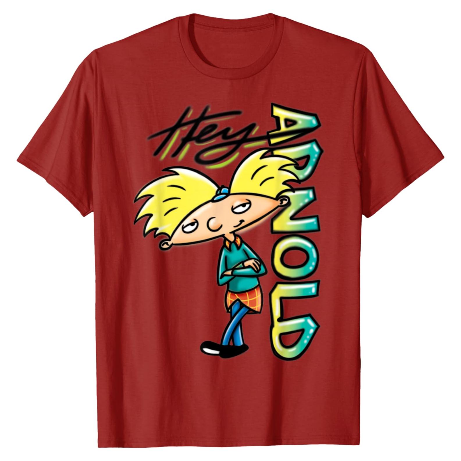 Camiseta de Grafiti Arnold Nickelodeon para Hombres